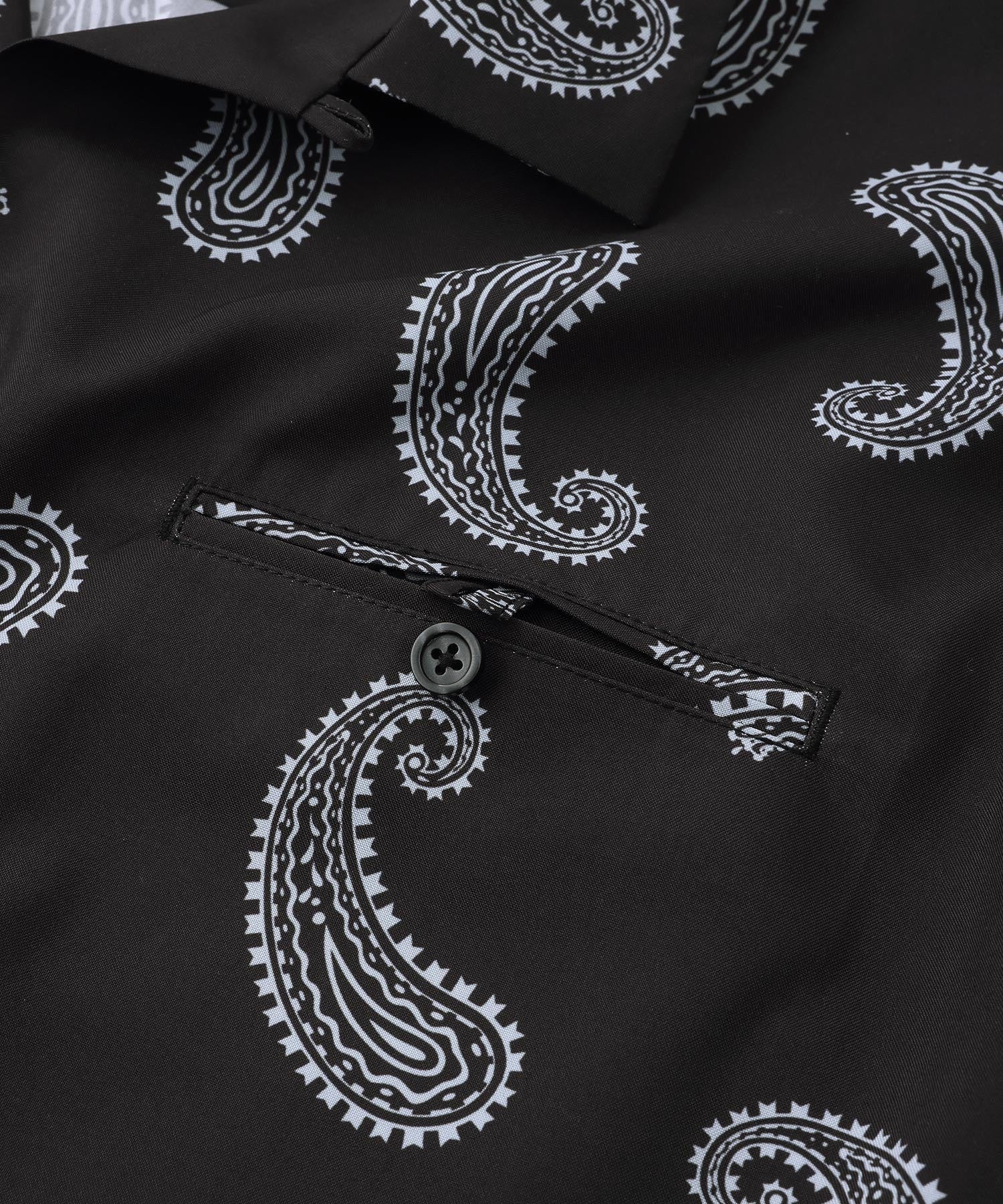 PAISLEY S/S OPEN COLLAR SHIRT SILAS