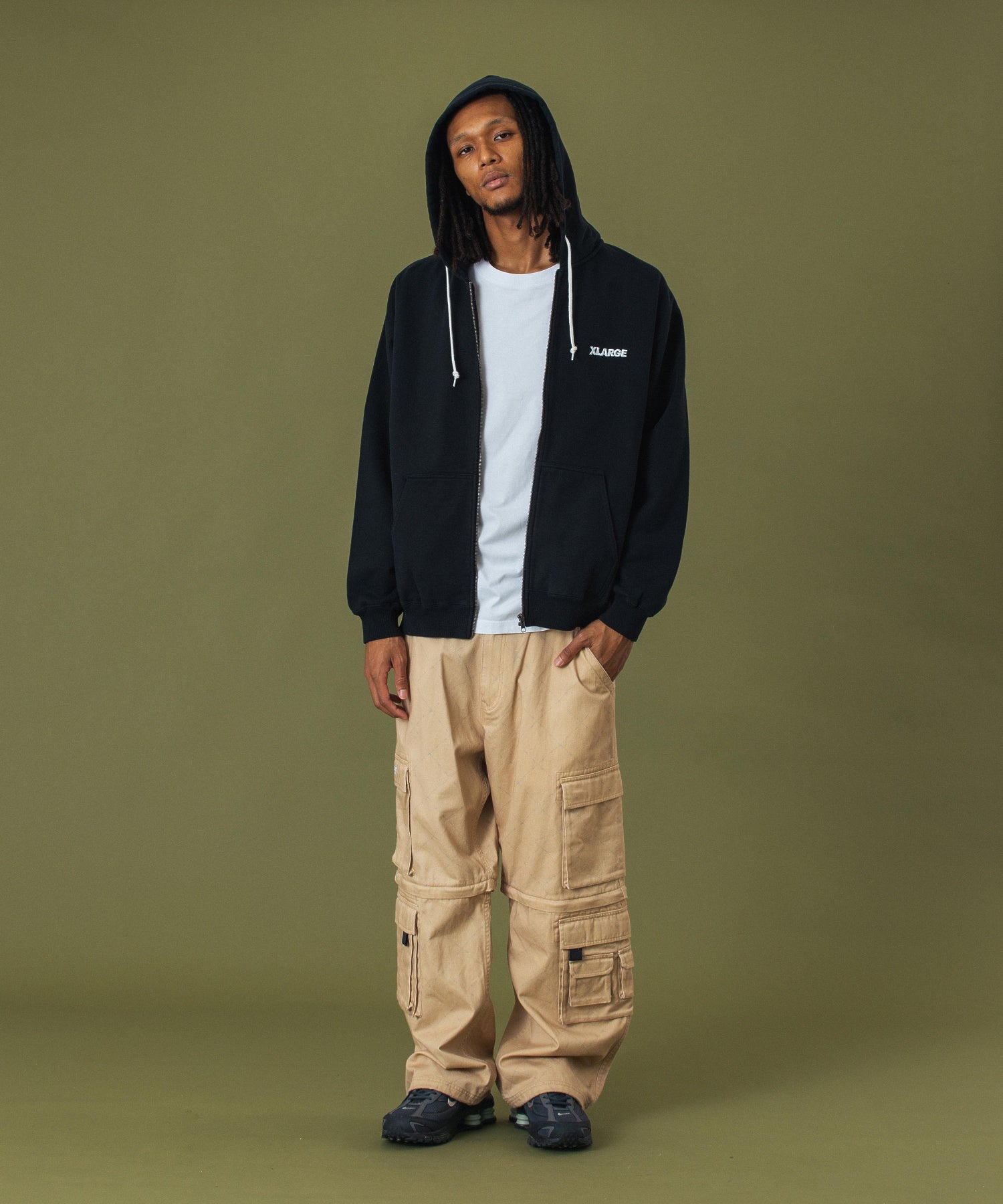 STANDARD LOGO ZIP HOODED SWEATSHIRT