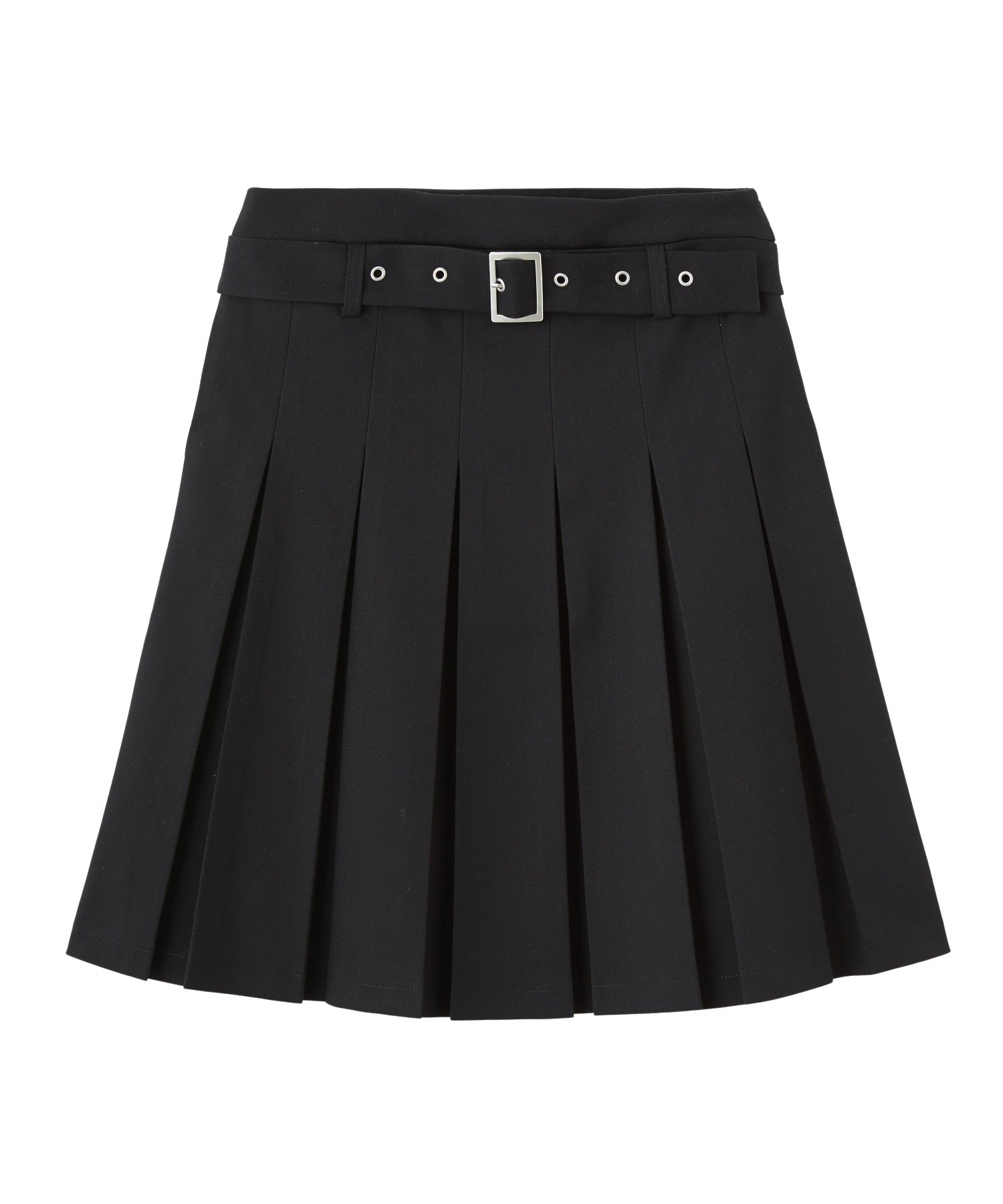 BELTED PLEATED SKIRT