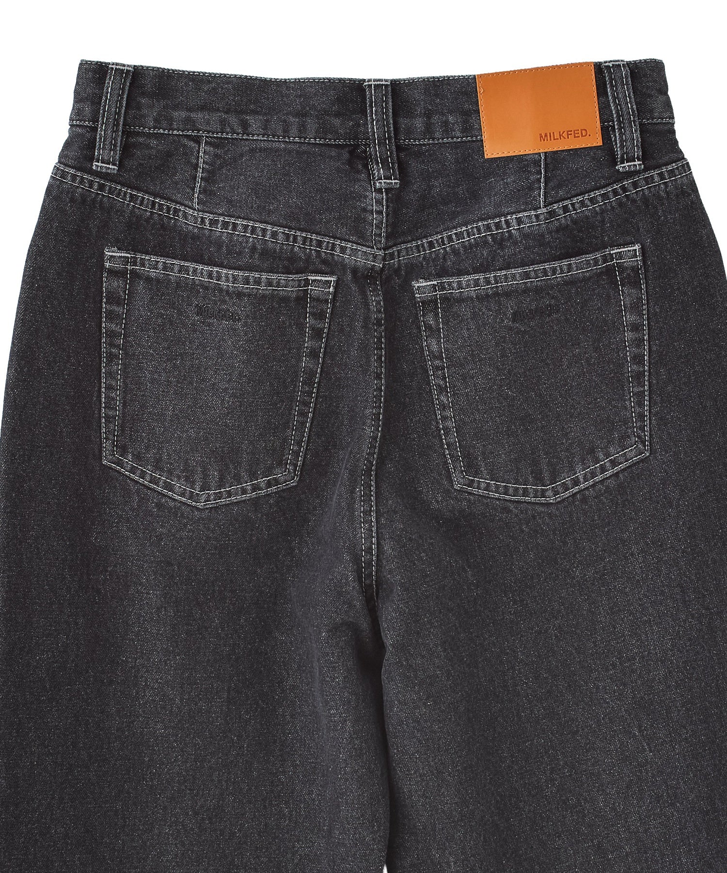 MILKFED. EMBROIDERED DENIM PANTS