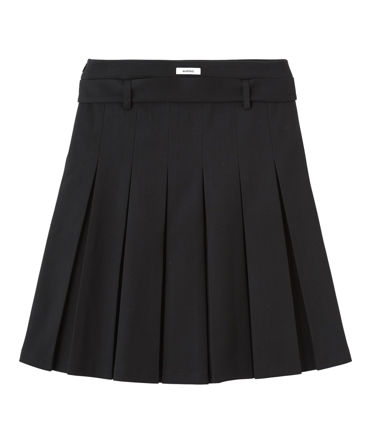 BELTED PLEATED SKIRT
