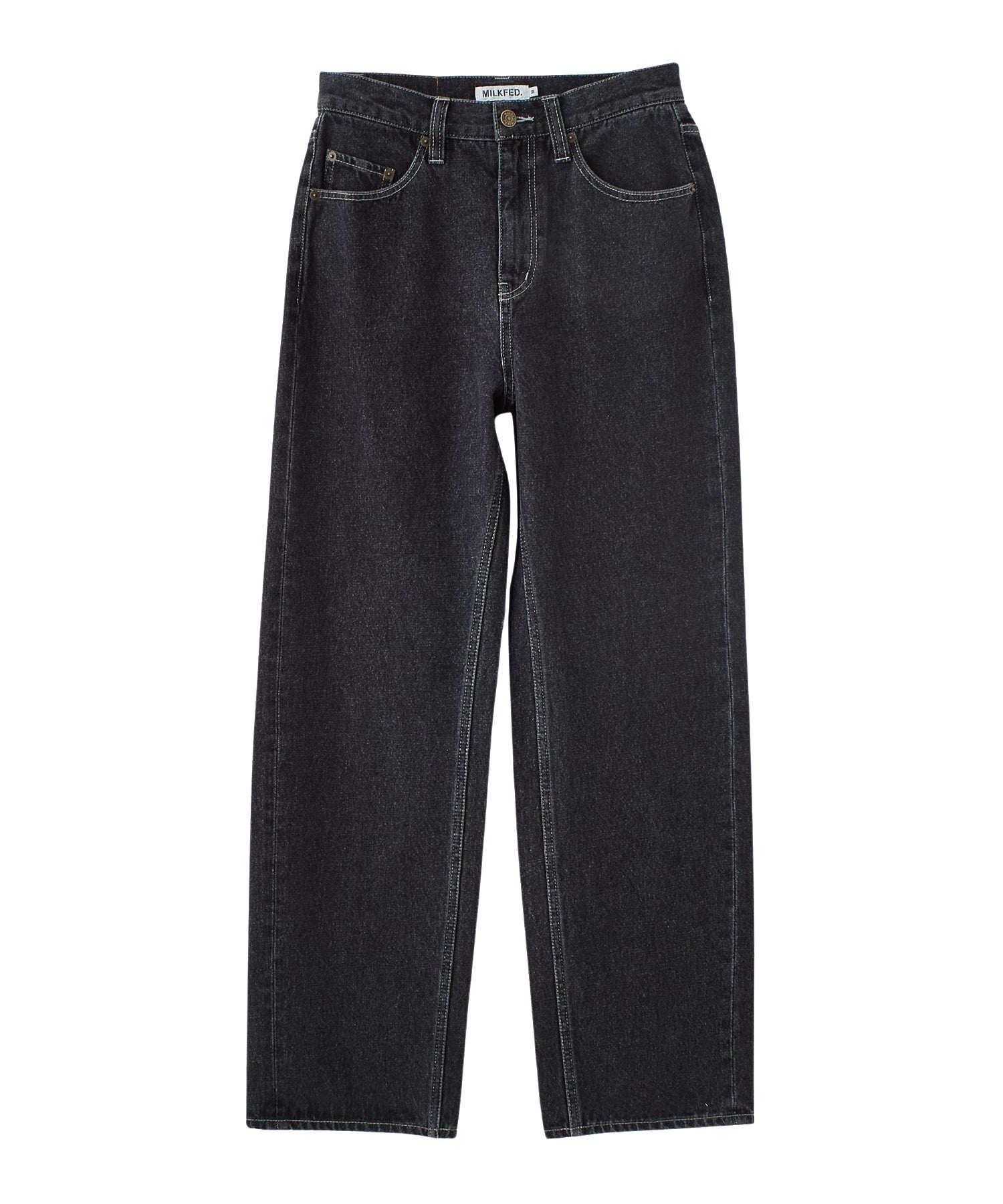 MILKFED. EMBROIDERED DENIM PANTS