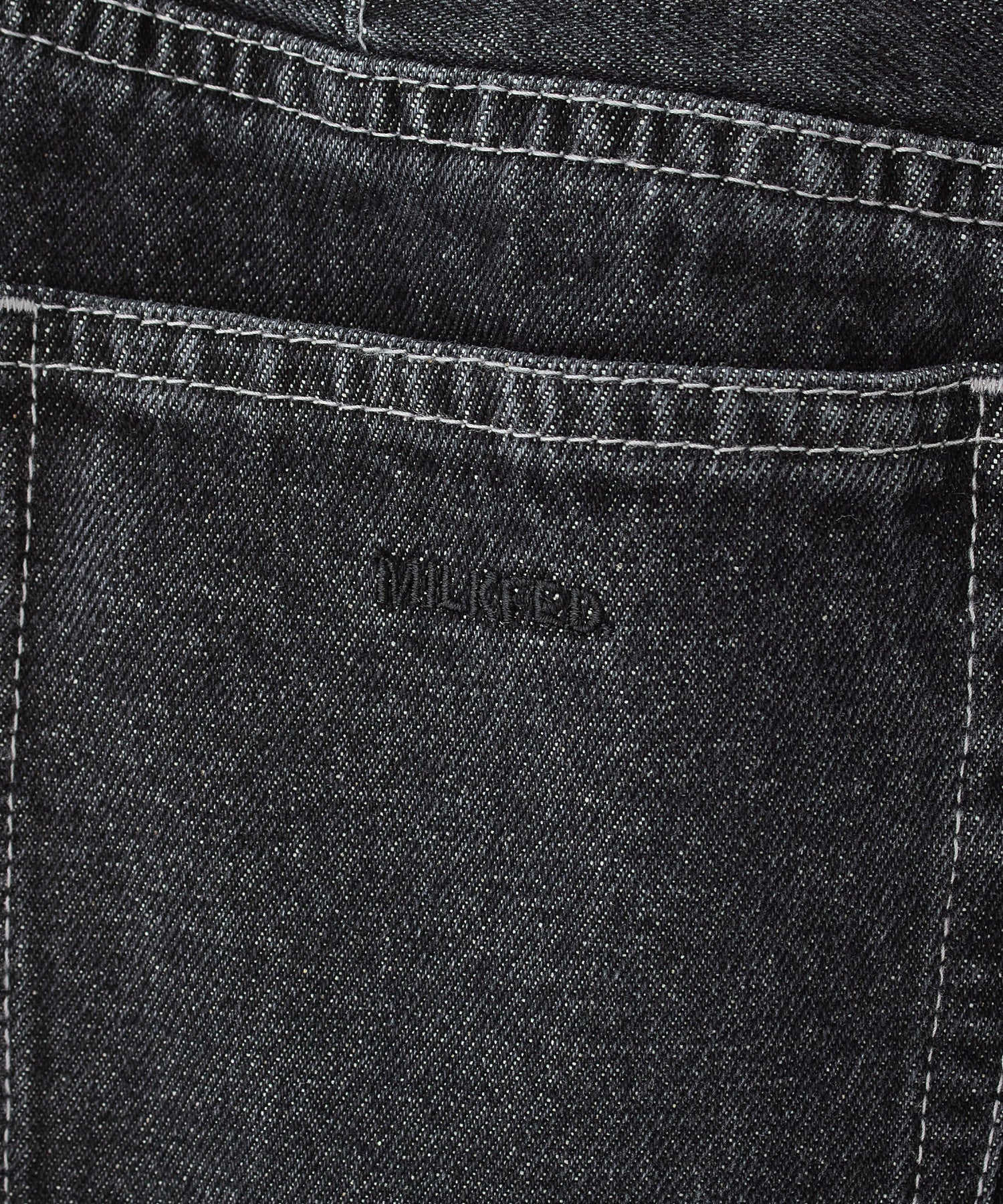 MILKFED. EMBROIDERED DENIM PANTS