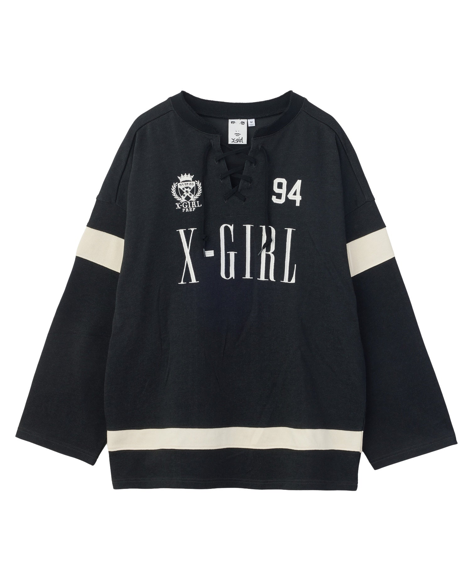 LACED UP FOOTBALL L/S TOP