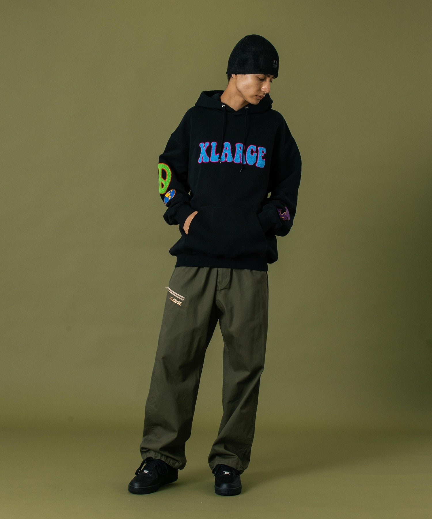 FLOWER PULLOVER HOODED SWEAT