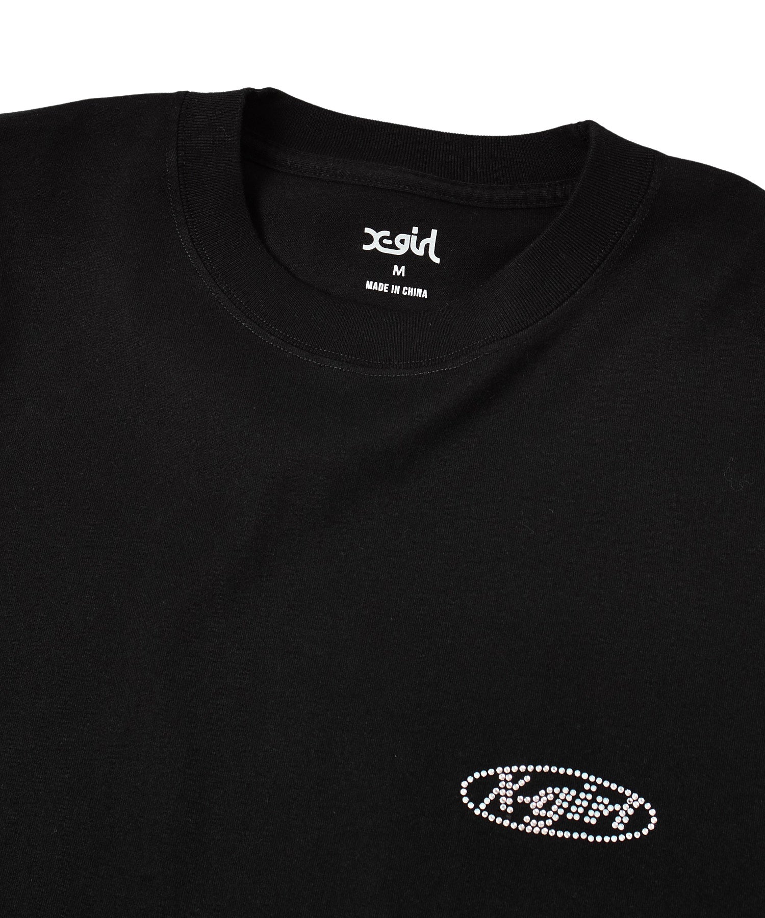 RHINESTONE OVAL LOGO S/S BIG TEE DRESS