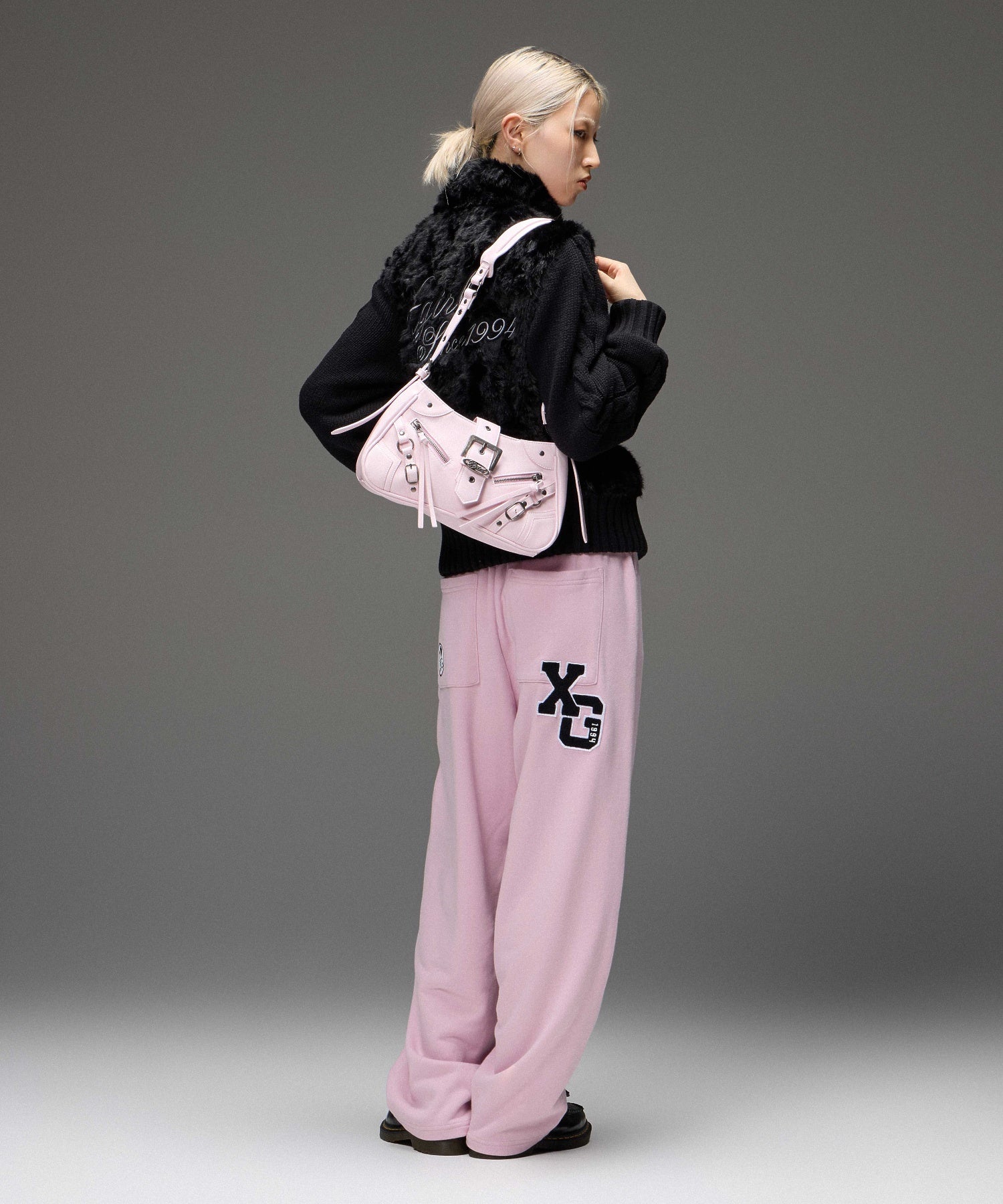 X-girl PATCHES SWEATPANTS
