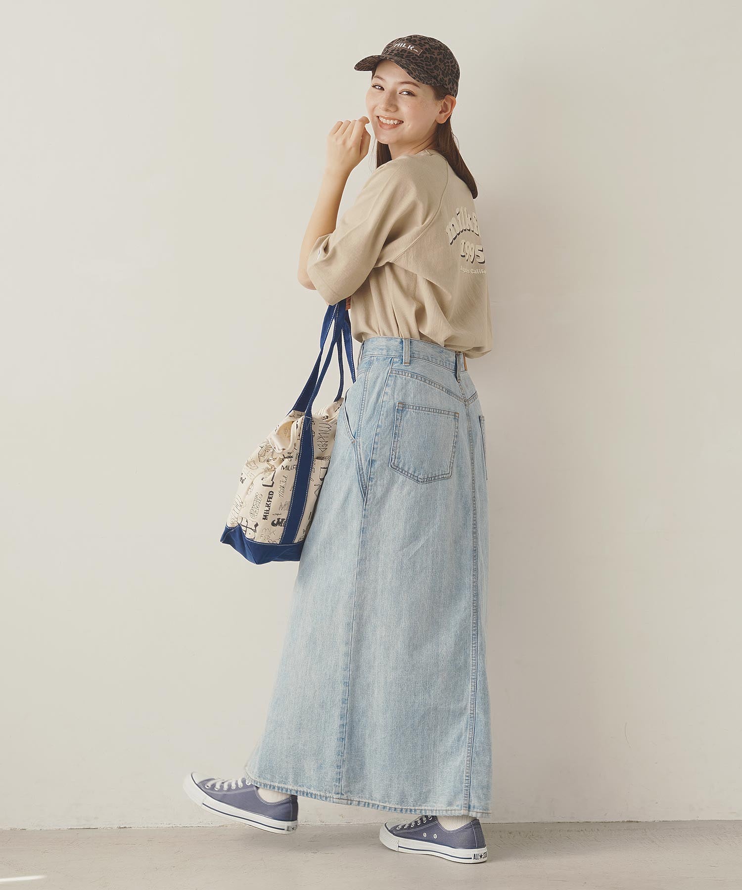 DENIM LONG SKIRT