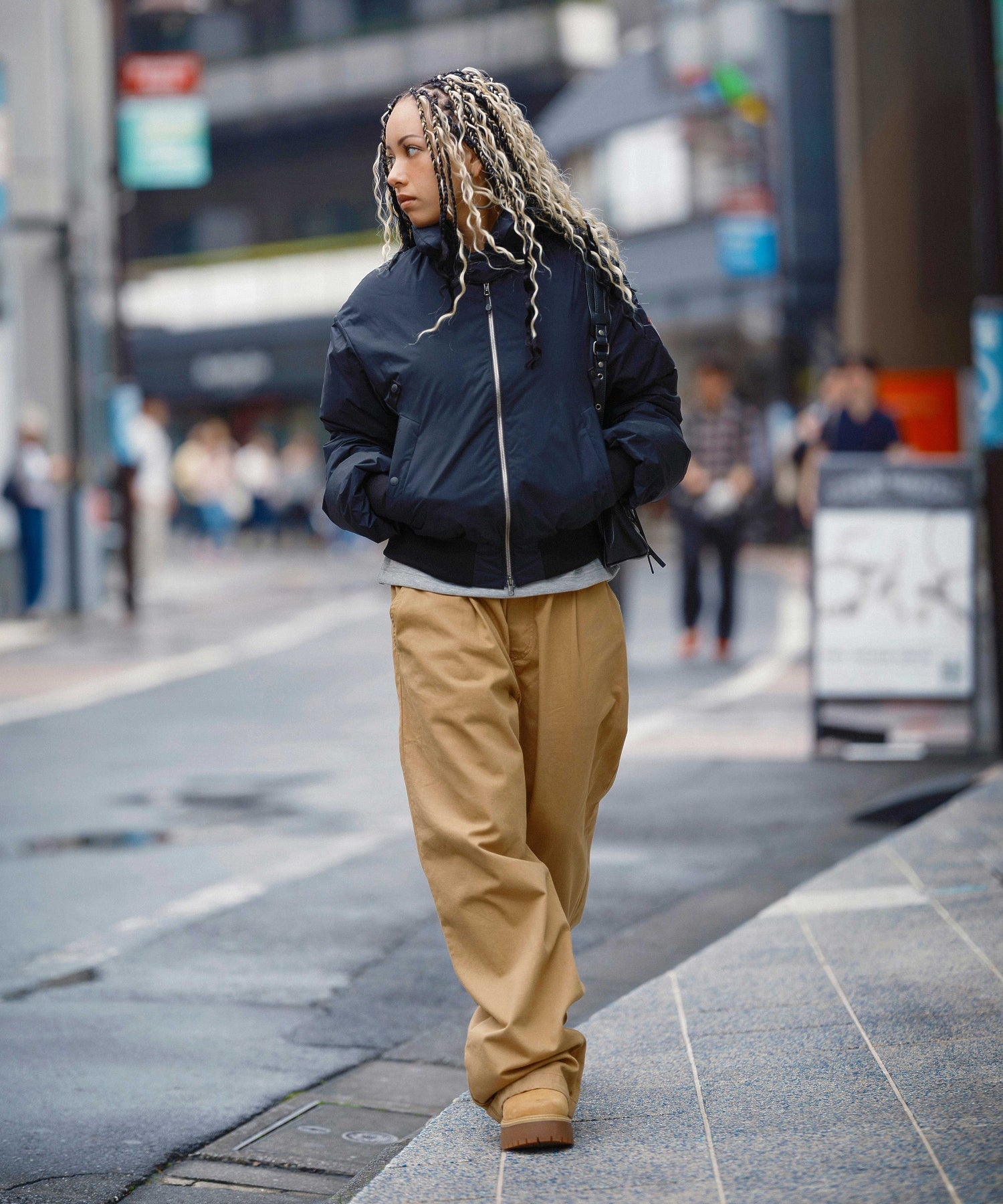 X-girl x NANGA PUFFER JACKET