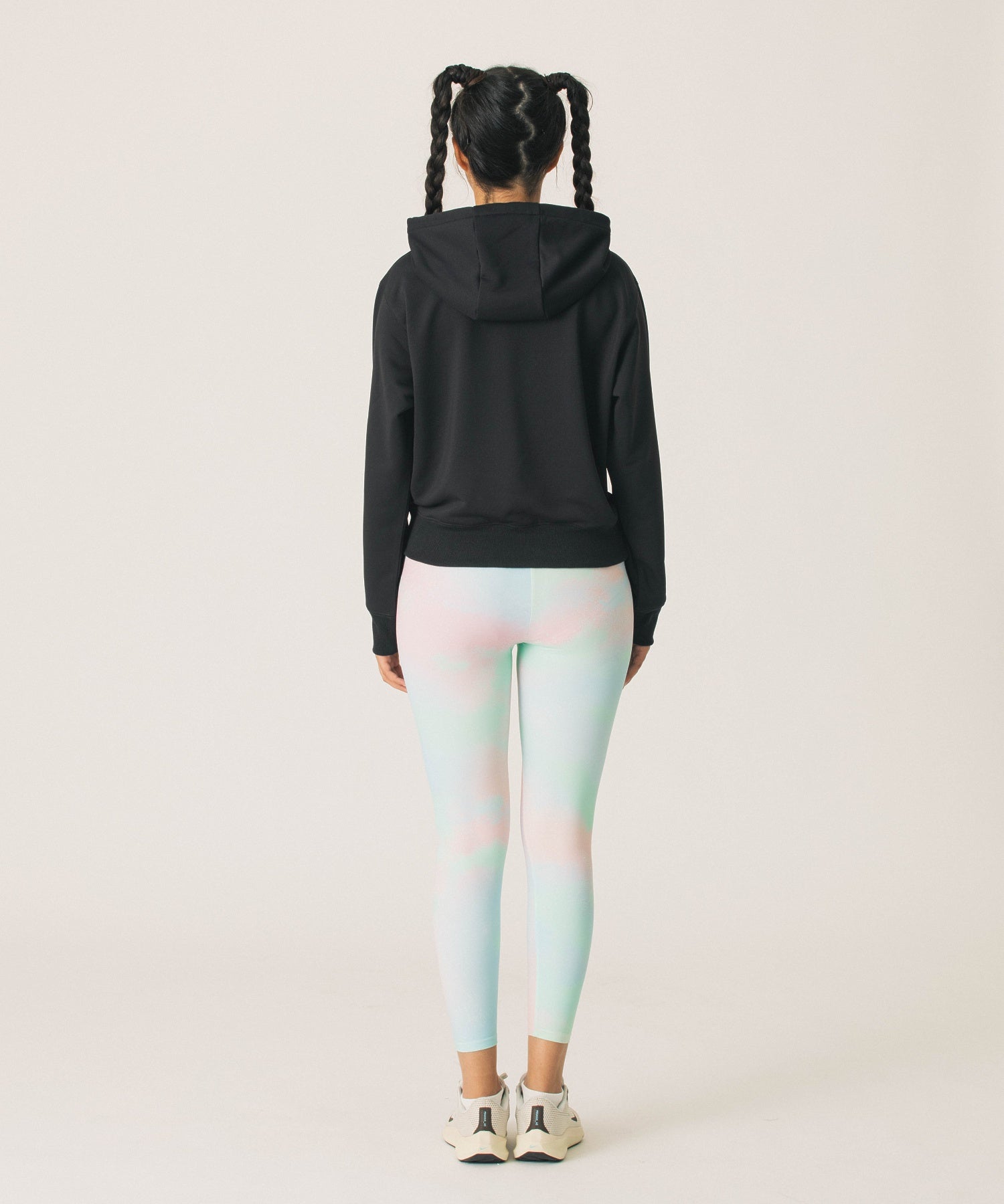 MARBLE LOGO SHORT HOODIE SWEATSHIRT