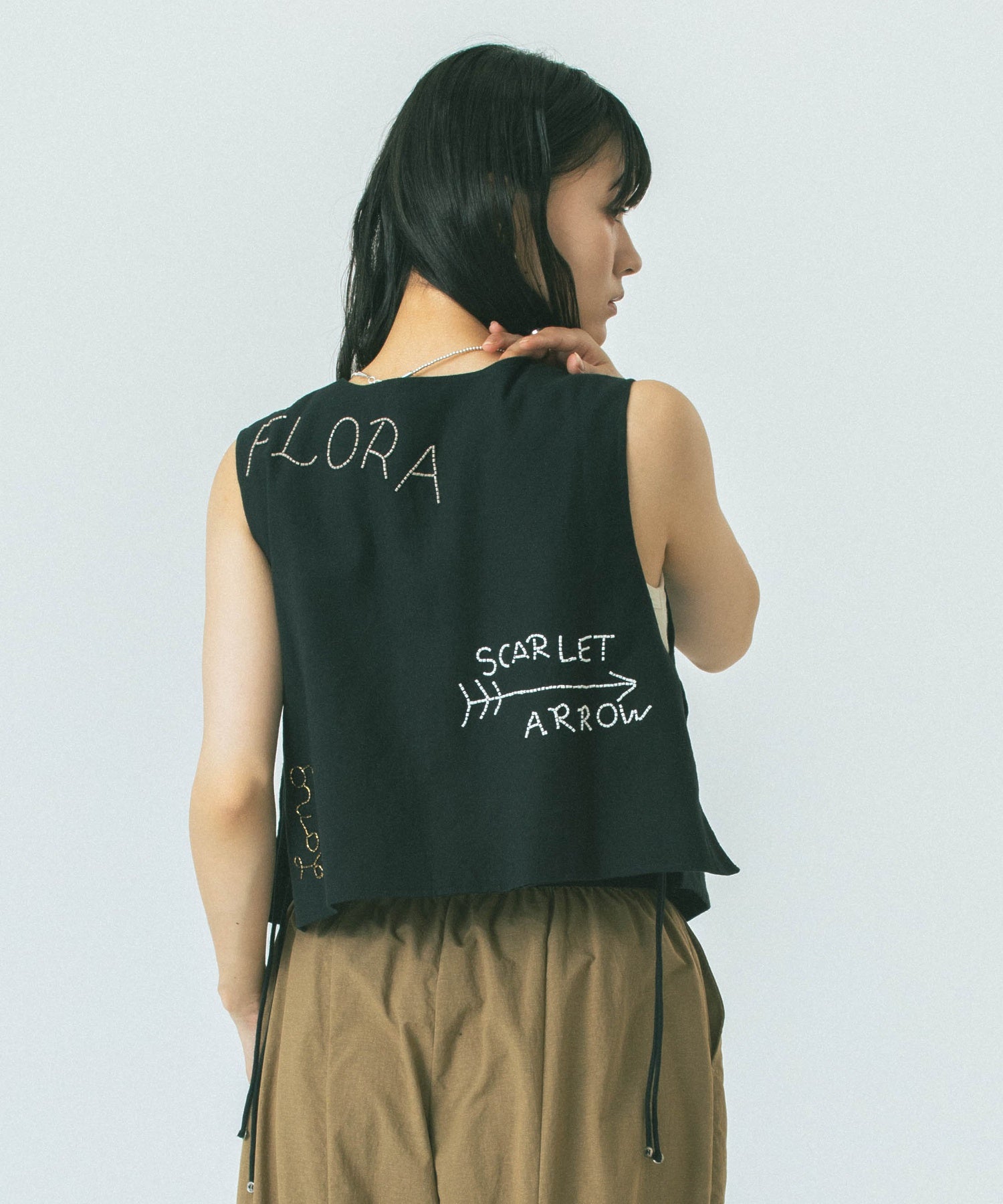 BEADS EMBROIDERY VEST