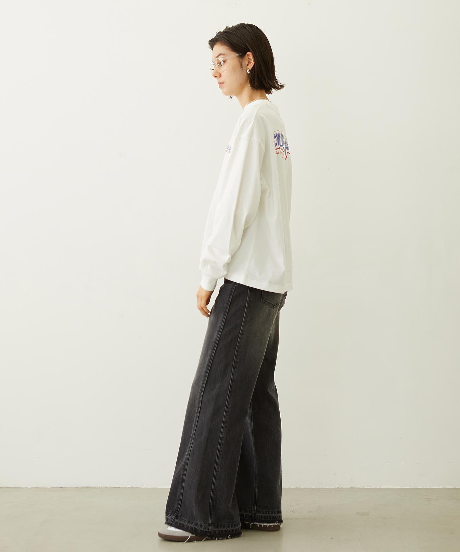 FLARED DENIM PANTS