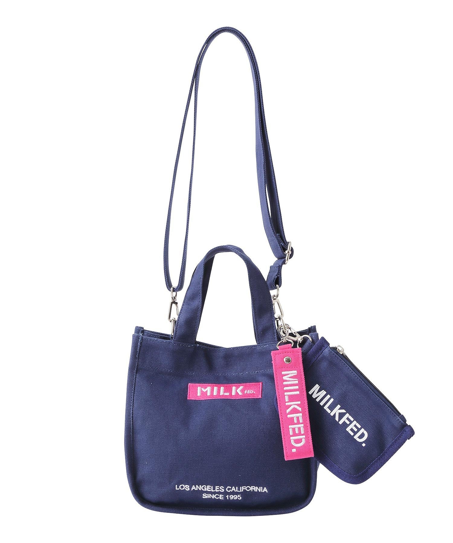 EMBROIDERED BAR MINI SHOULDER BAG W/STRAP MILKFED.