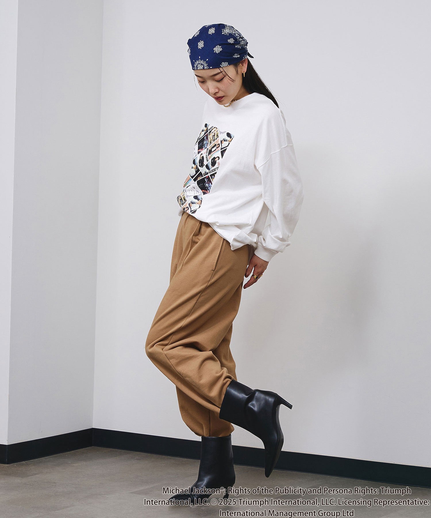 Michael Jackson/COVER ART L/S TEE