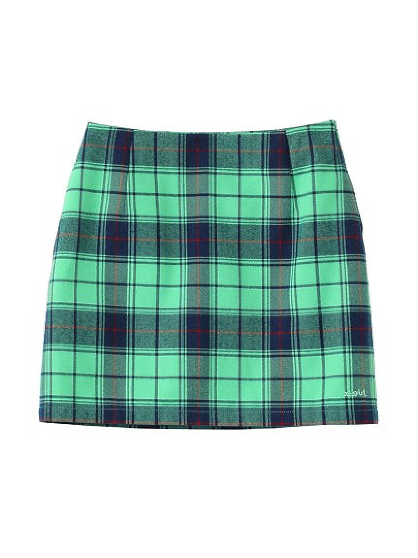 PLAID SKIRT X-girl