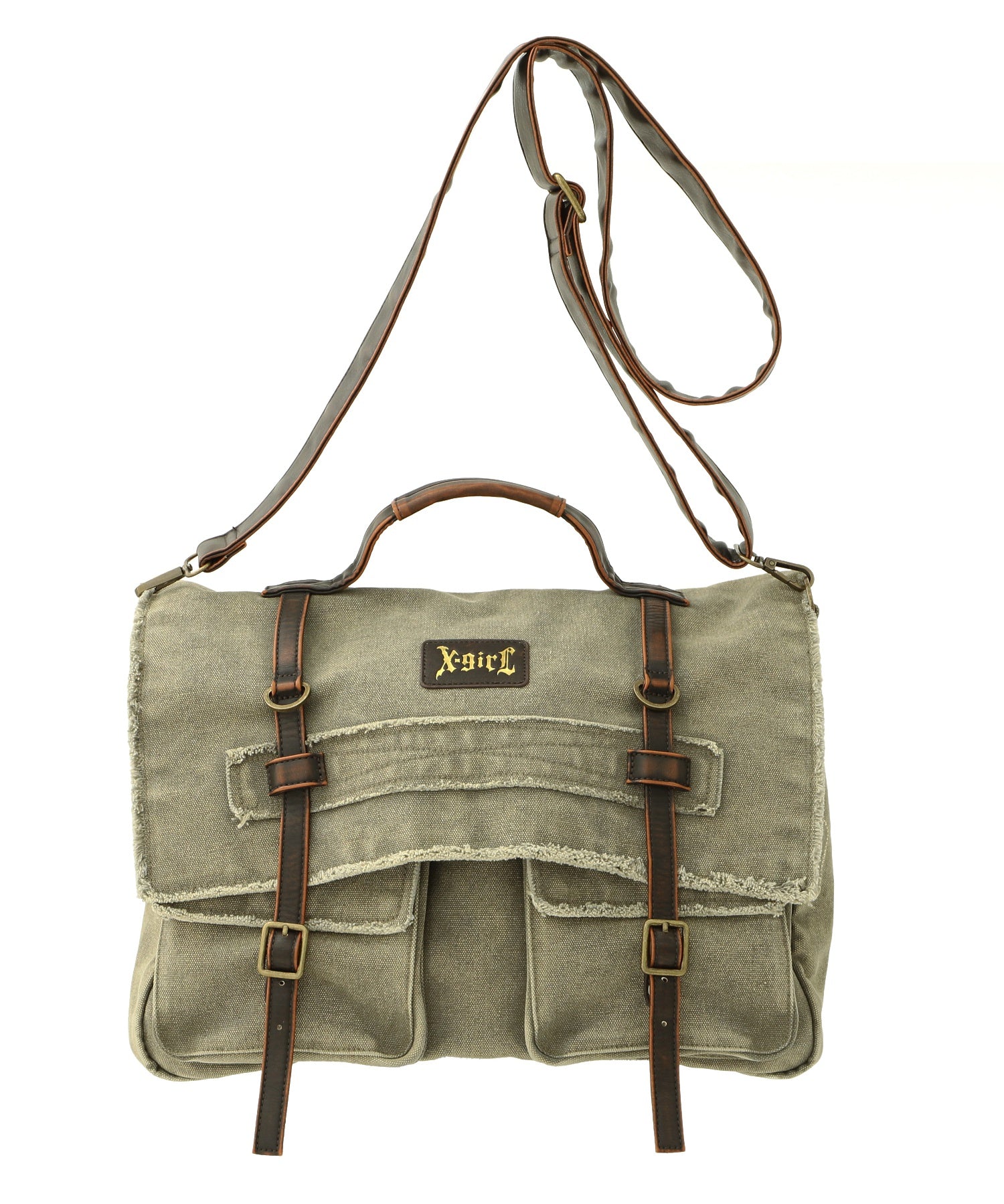 DISTRESSED MESSENGER BAG