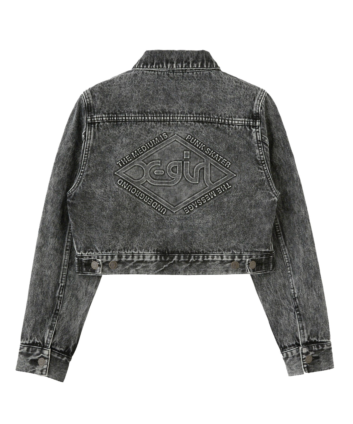 EMBOSSED DENIM JACKET