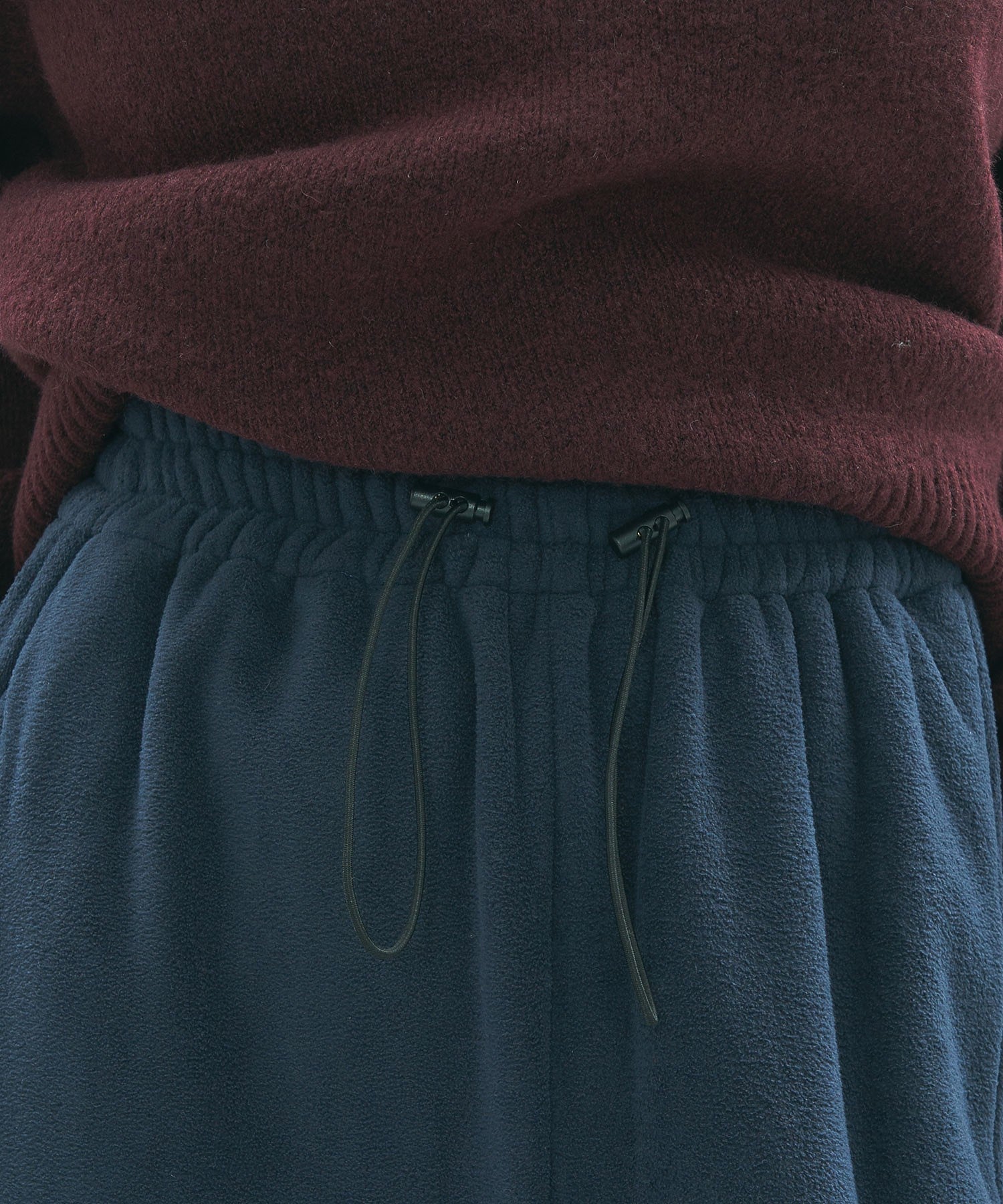 DRAWSTRING HEM BOA PANTS