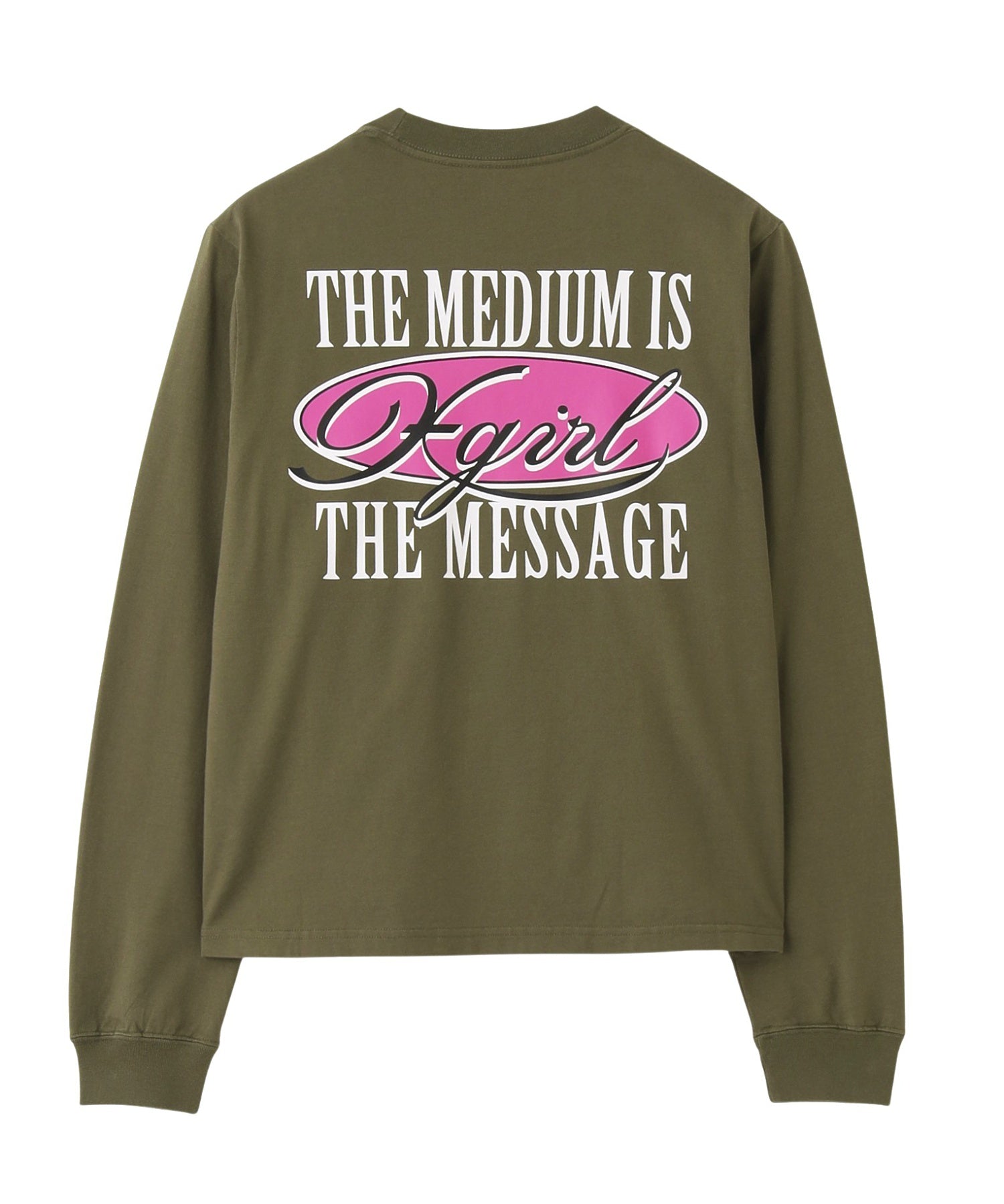 OVAL LOGO AND MESSAGE L/S TEE