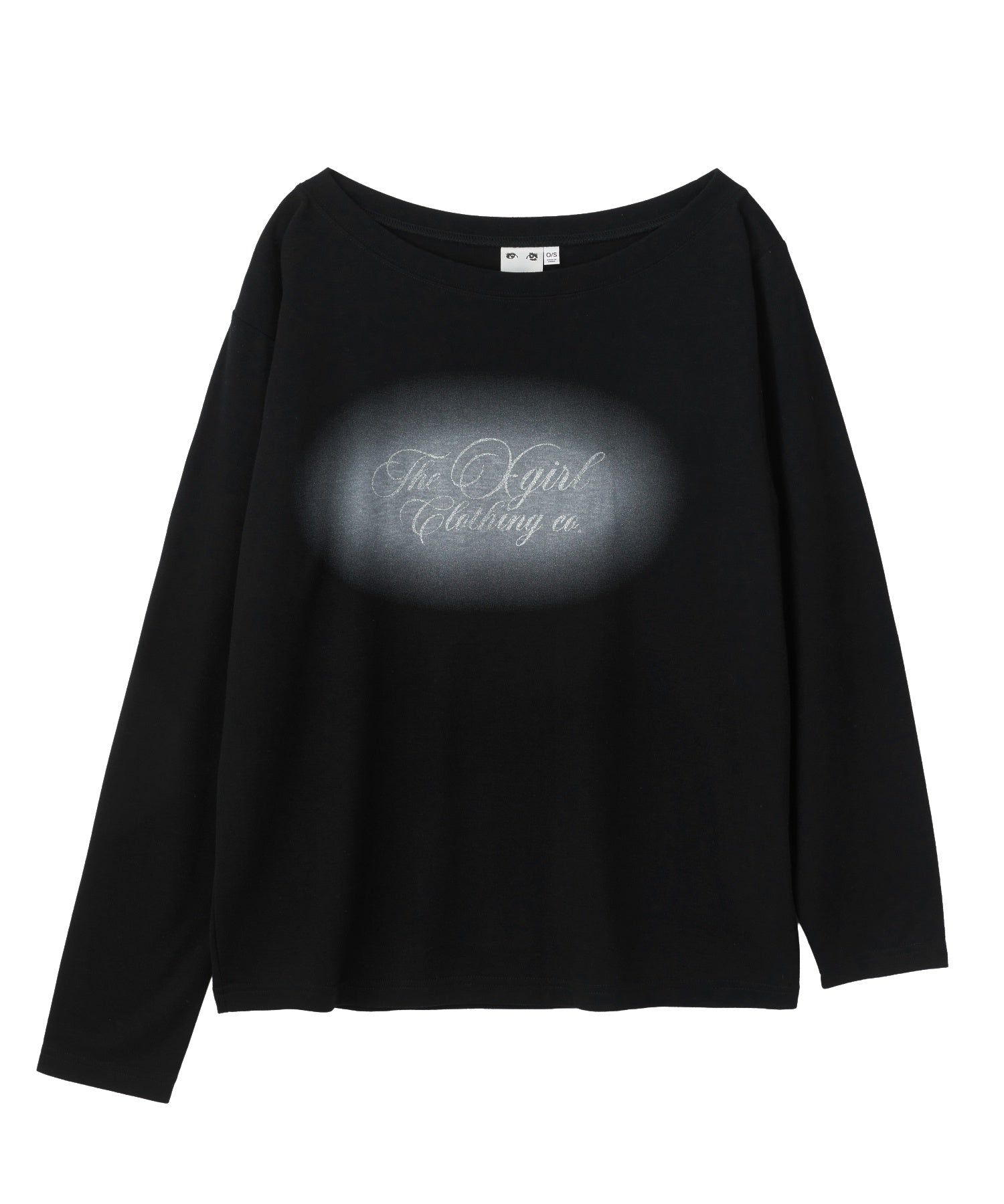 SCRIPT LOGO ONE SHOULDER L/S TEE