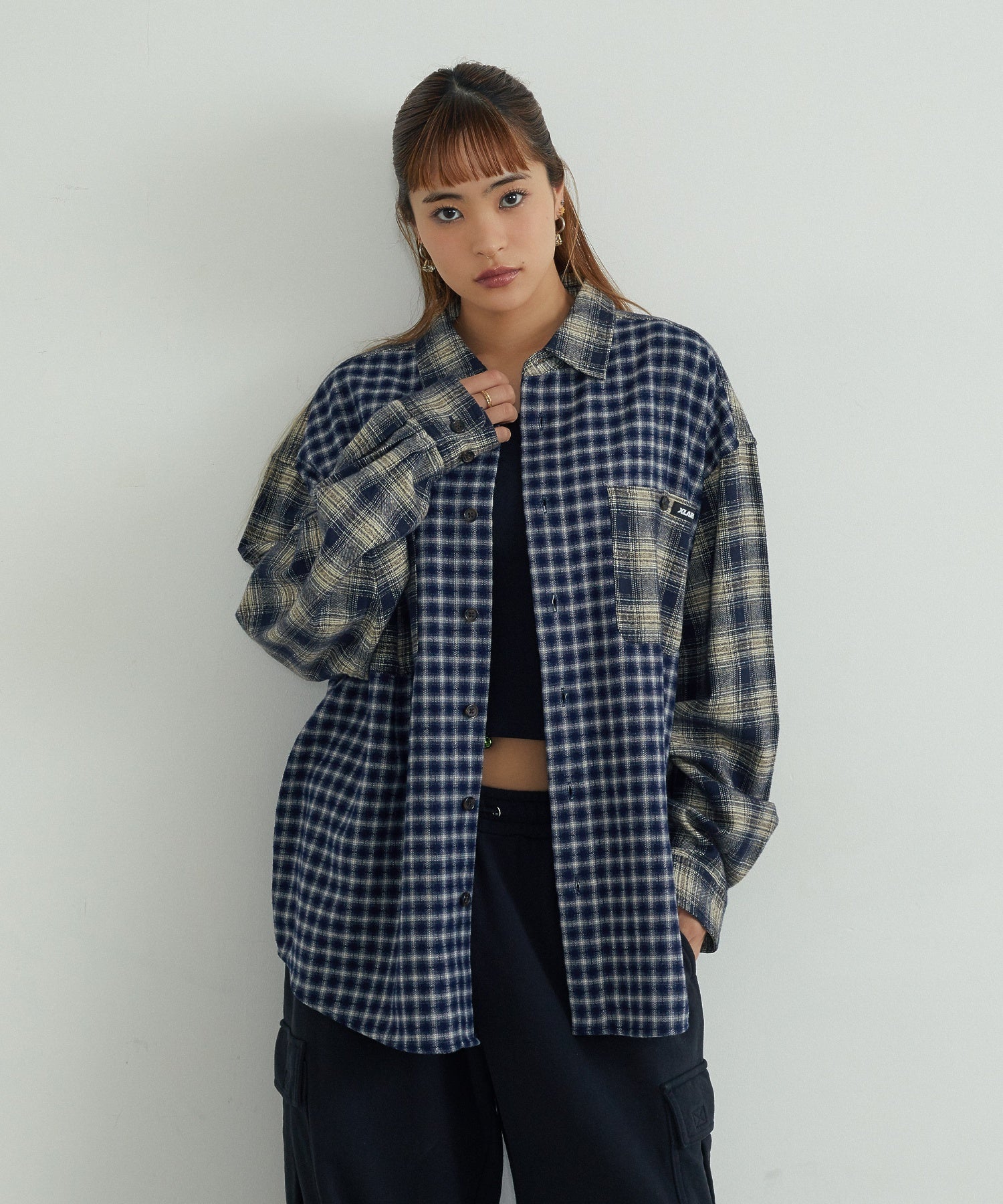 MODEL身長：165cm / 着用サイズ：Lサイズ