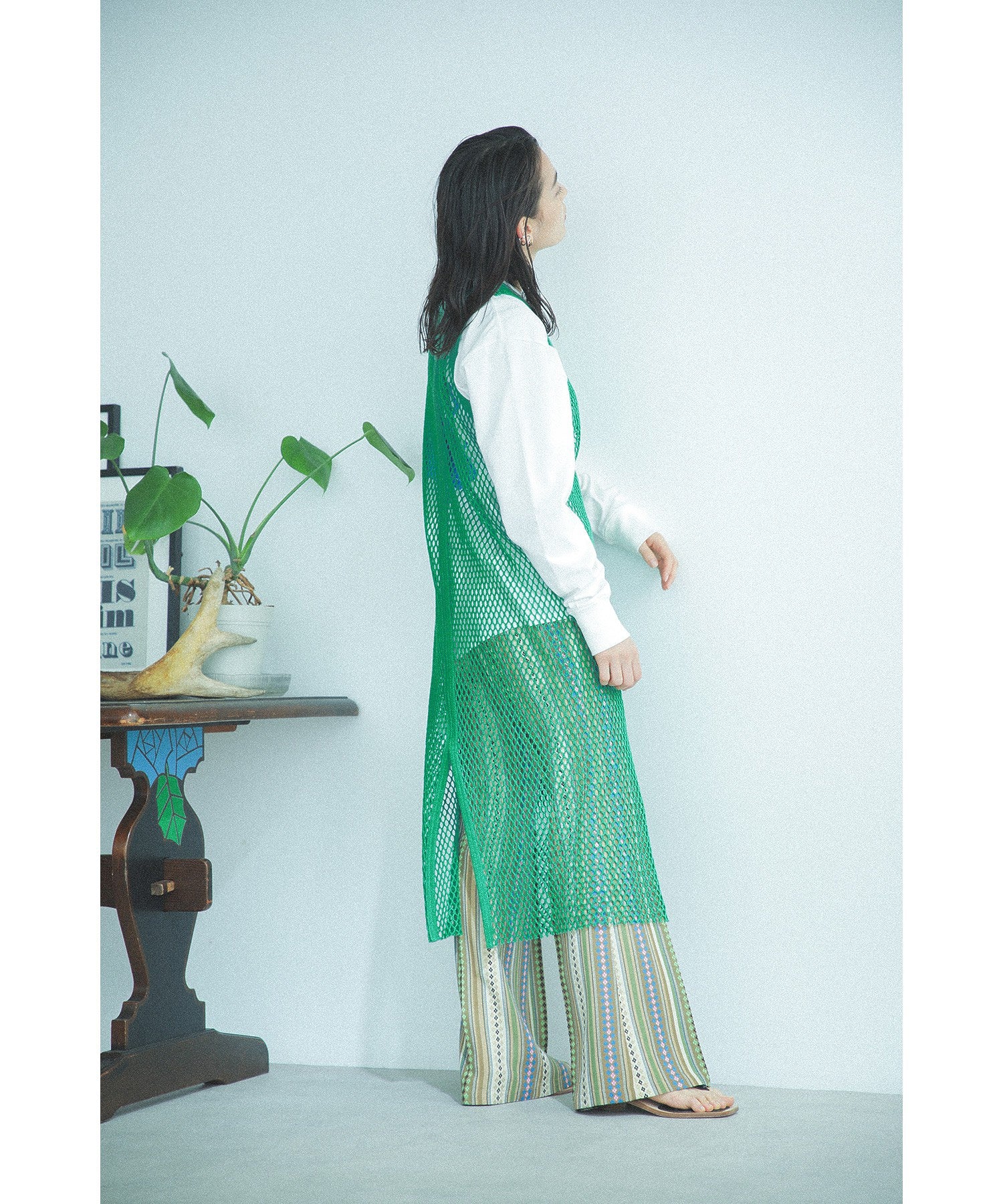 CREOLME/メッシュタンクワンピース