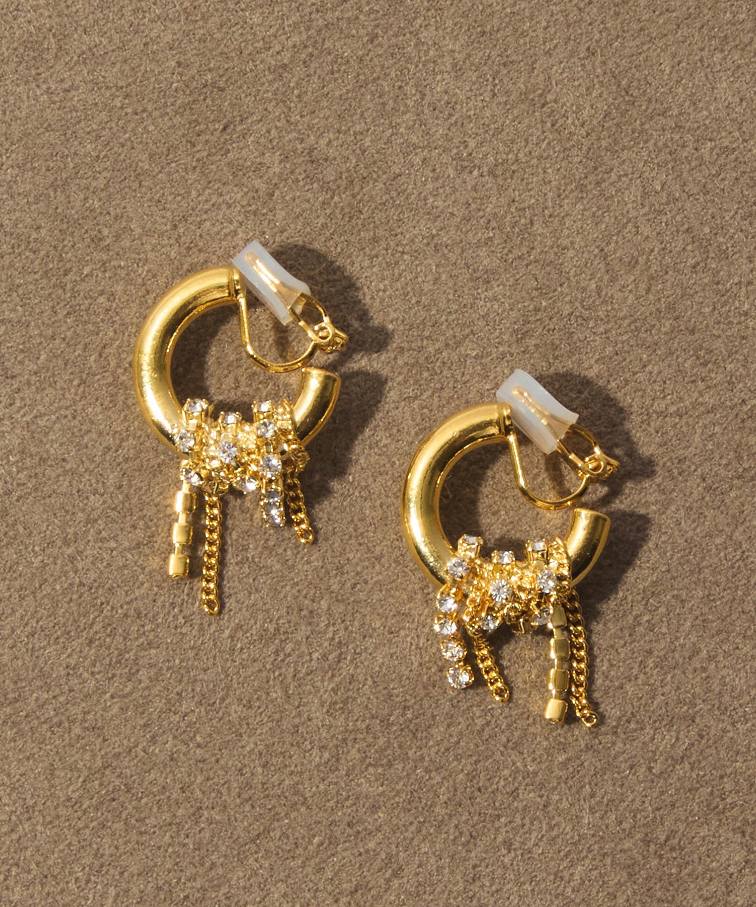loni/LUPINUS BIJOU CHAIN EARRINGS
