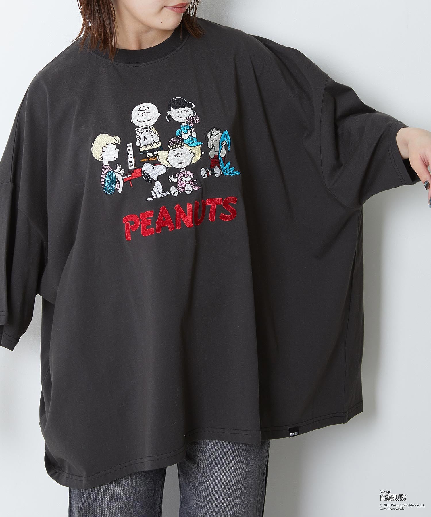 MILKFED. × PEANUTS / PEANUTS GANG BIG S/S TEE