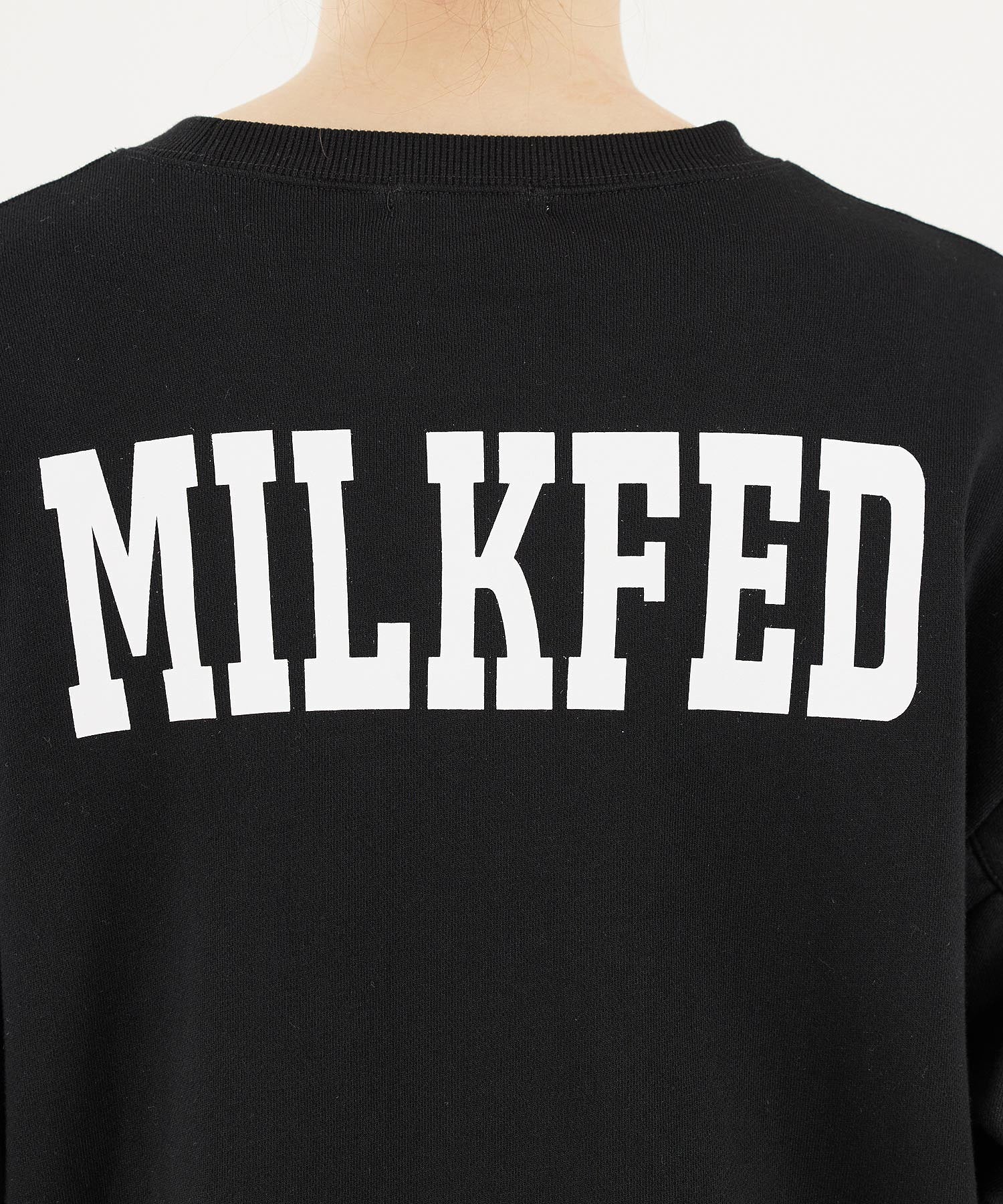 GATHERED SLEEVE SWEAT TOP MILKFED.