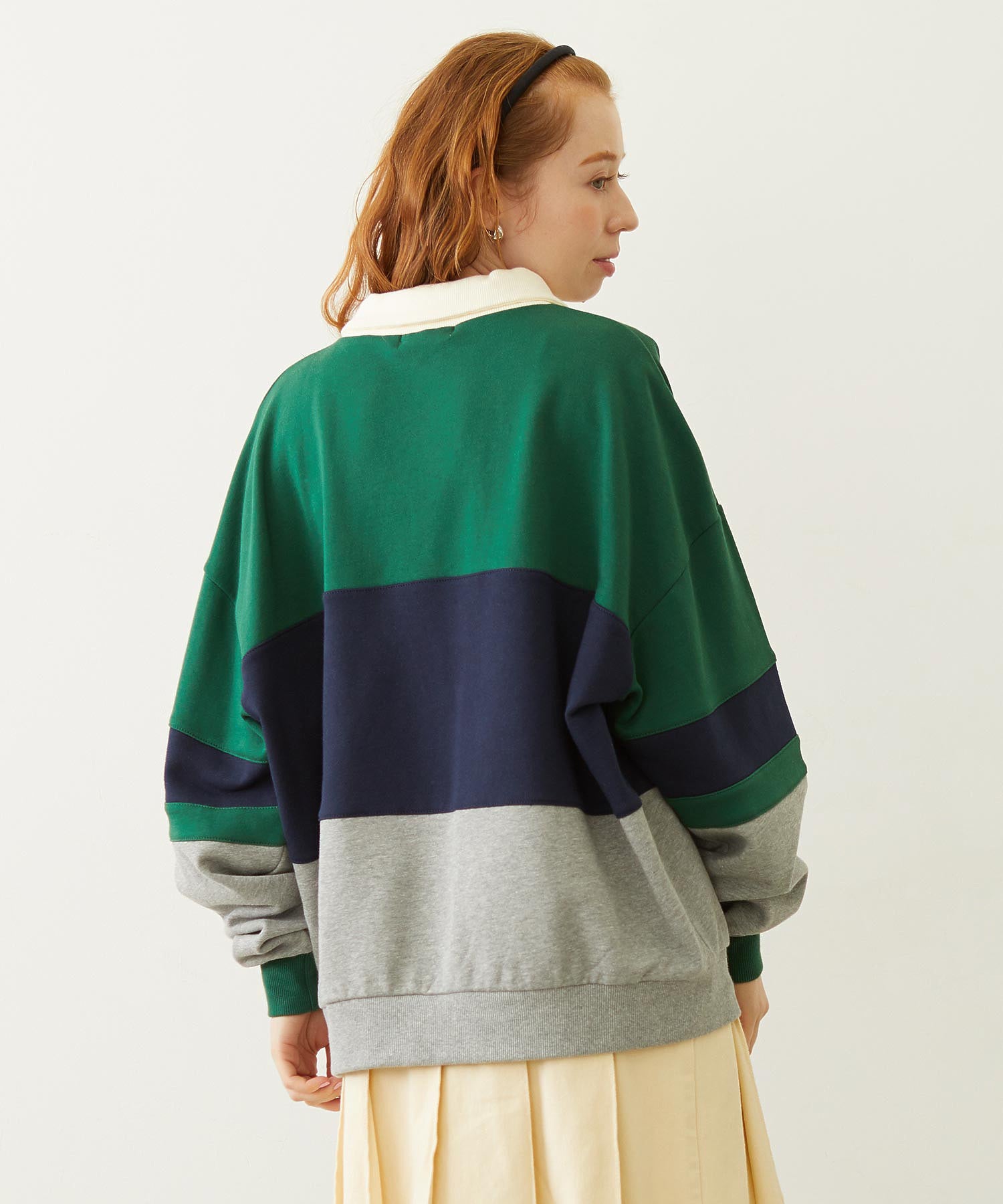 PANELED COLOR BLOCK TOP