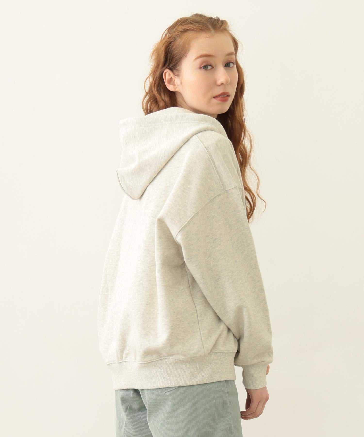 COLLEGE PATCH ZIP UP HOODIE