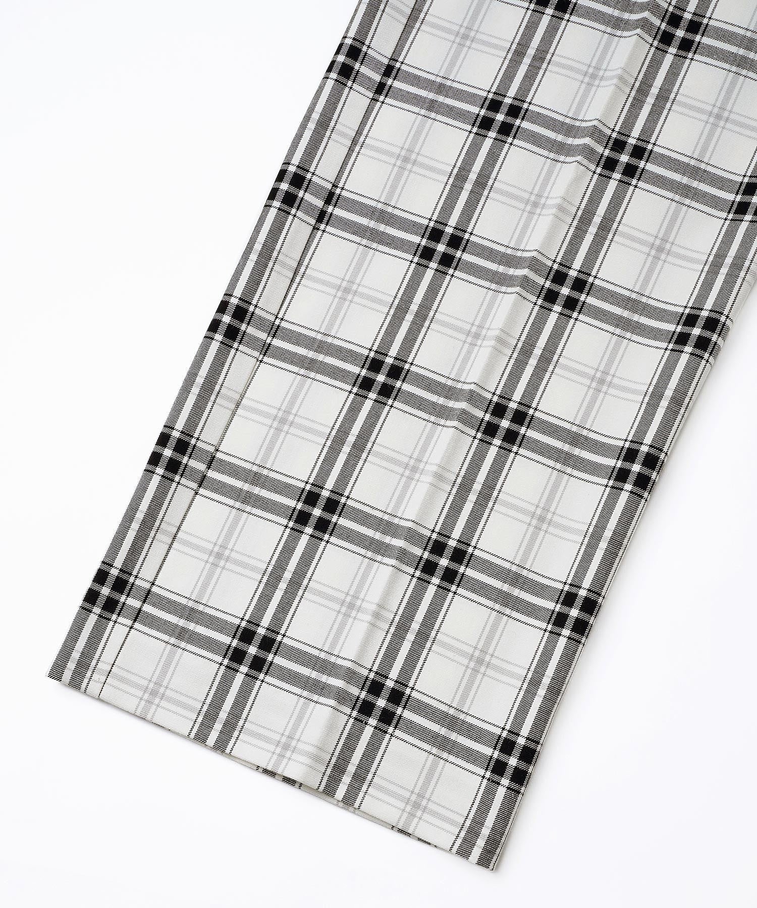 PLAID STRAIGHT LEG PANTS X-girl