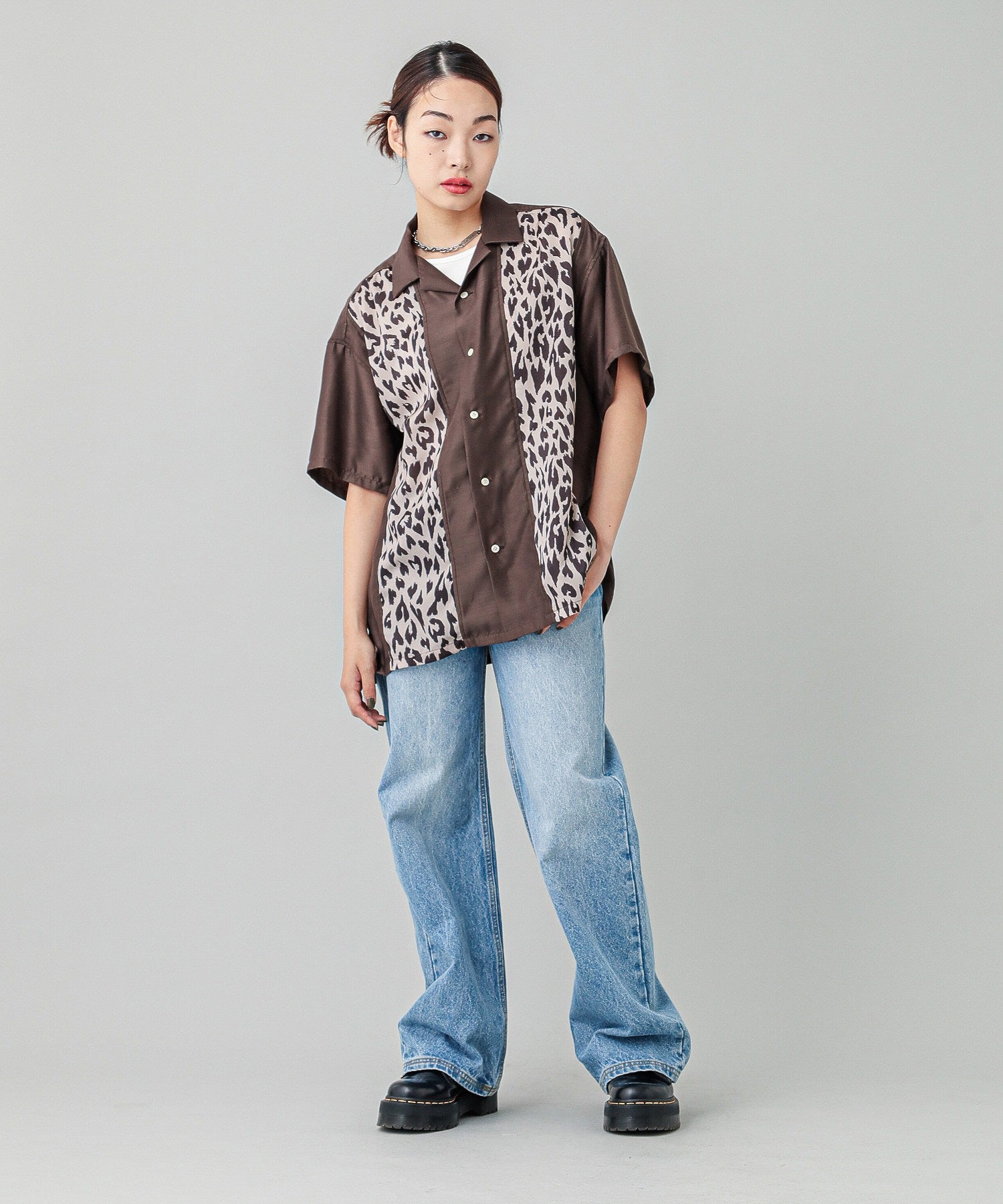 HEART LEOPARD S/S SHIRT