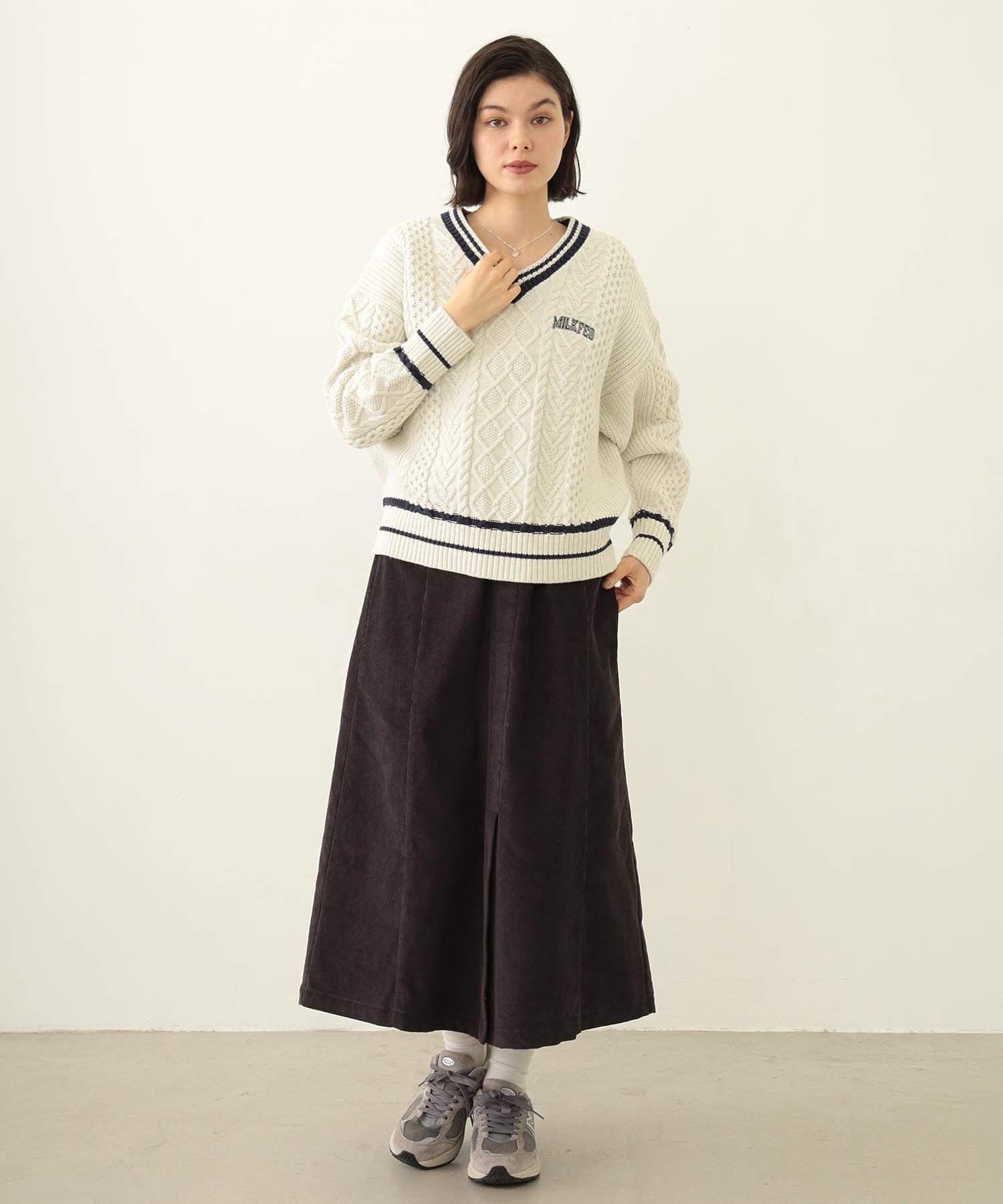 CORDUROY JUMPER SKIRT