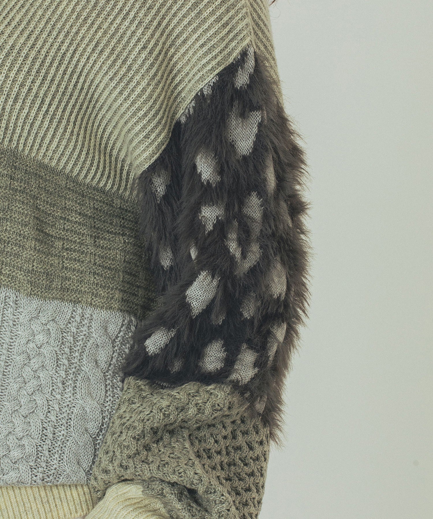 PATCHWORK KNIT TOP