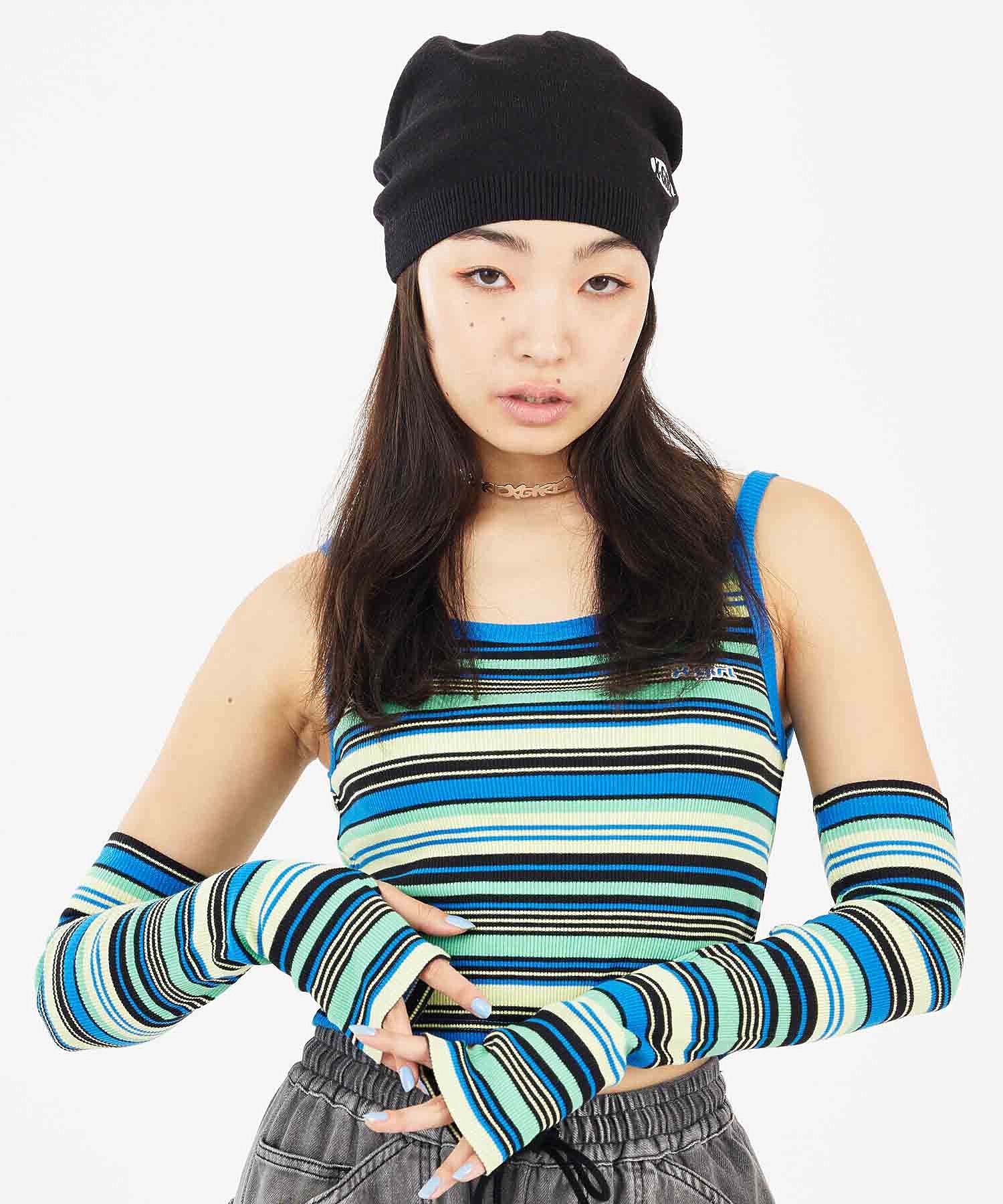 STRIPED ARM WARMER X-girl