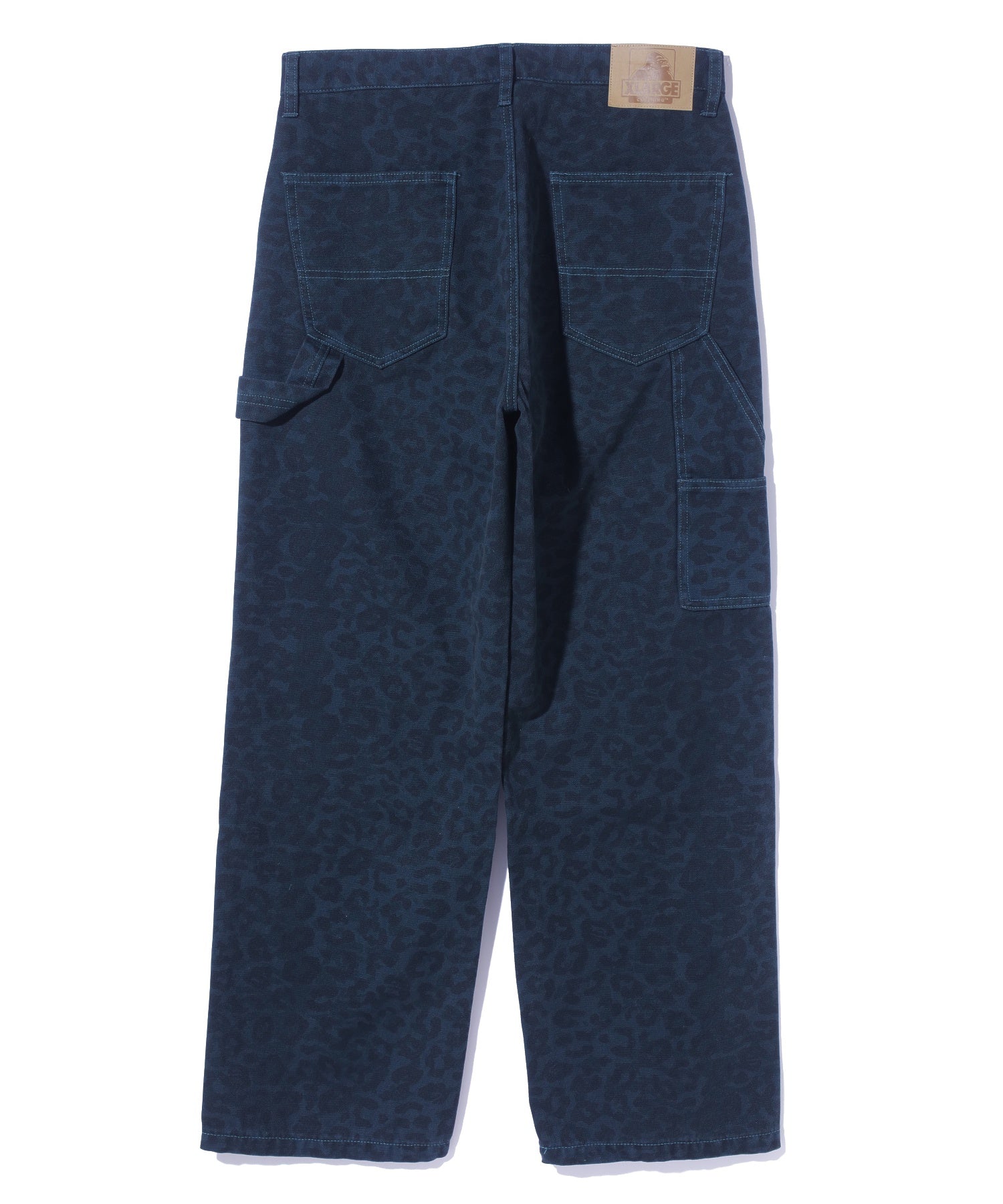 LEOPARD OVERDYED PAINTER PANTS