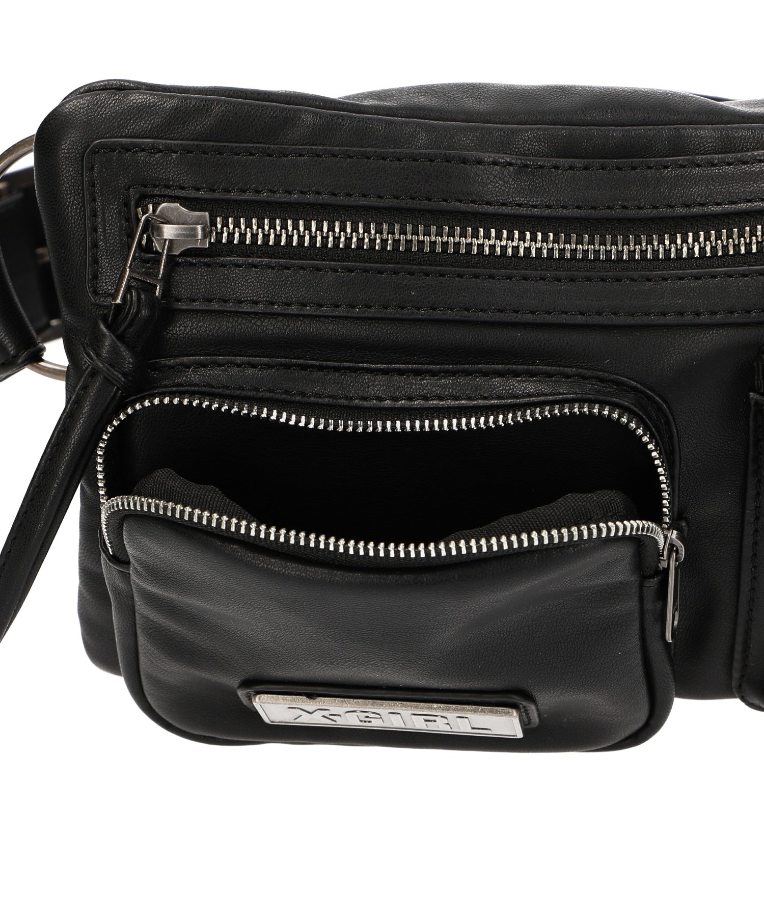 FAUX LEATHER 2WAY BELT BAG