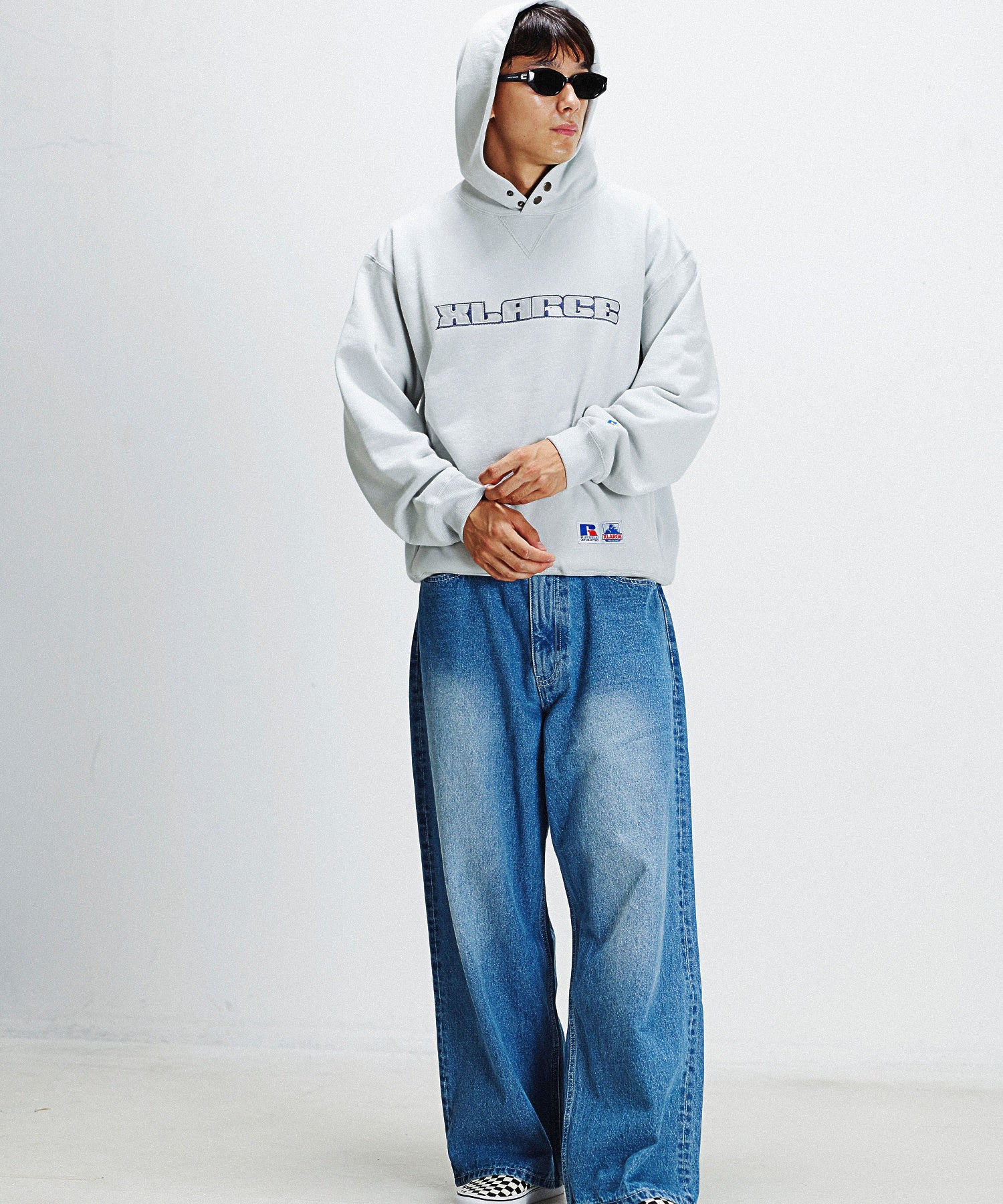 XLARGE×RUSSELL ATHLETIC PULLOVER HOODED SWEATSHIRT