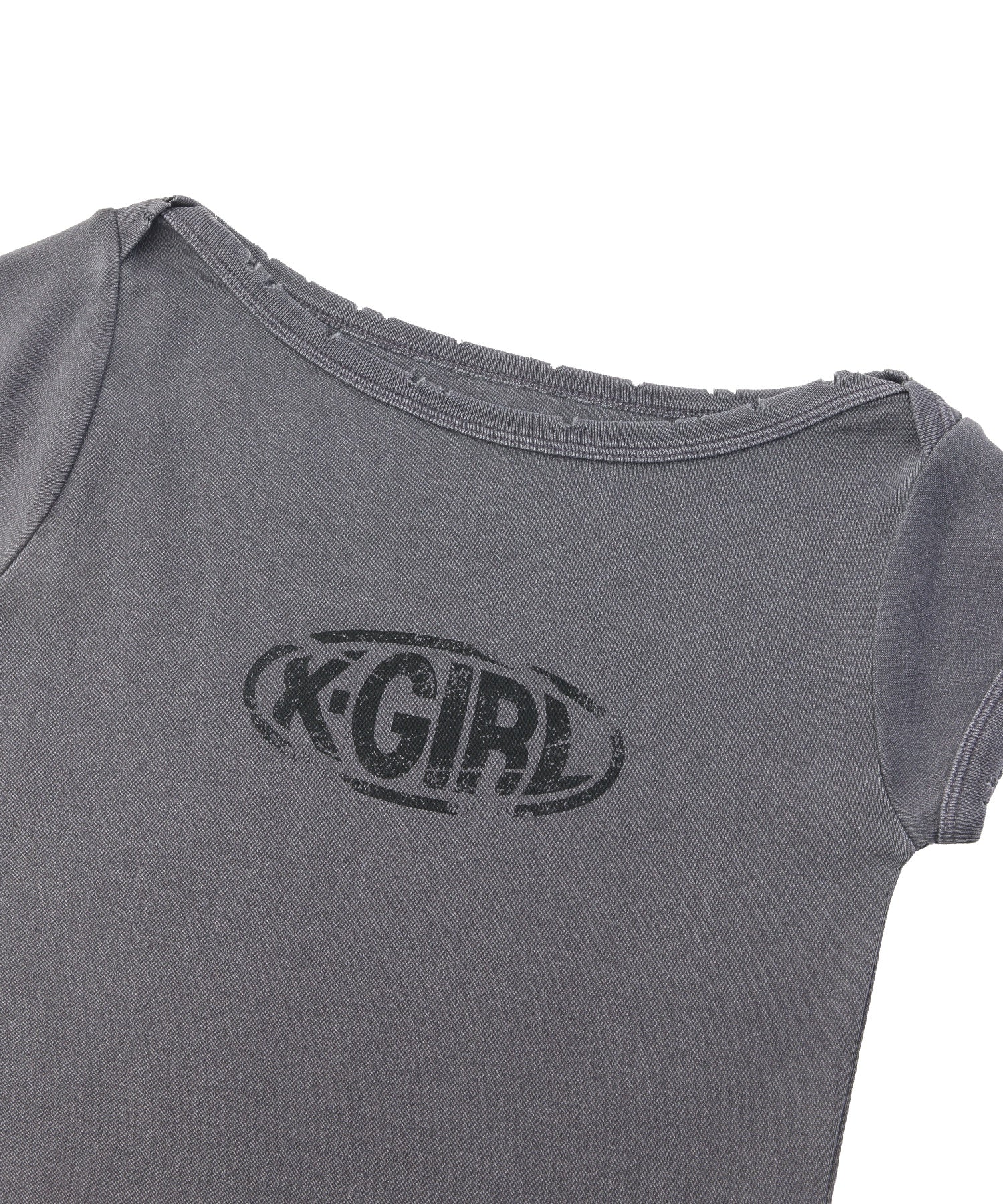FADED BOAT NECK S/S BABY TEE