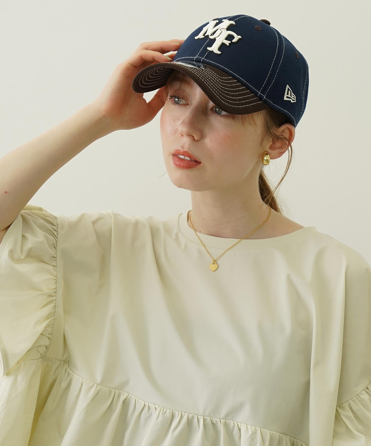 MILKFED.×NEWERA 9FORTY MF LOGO CAP