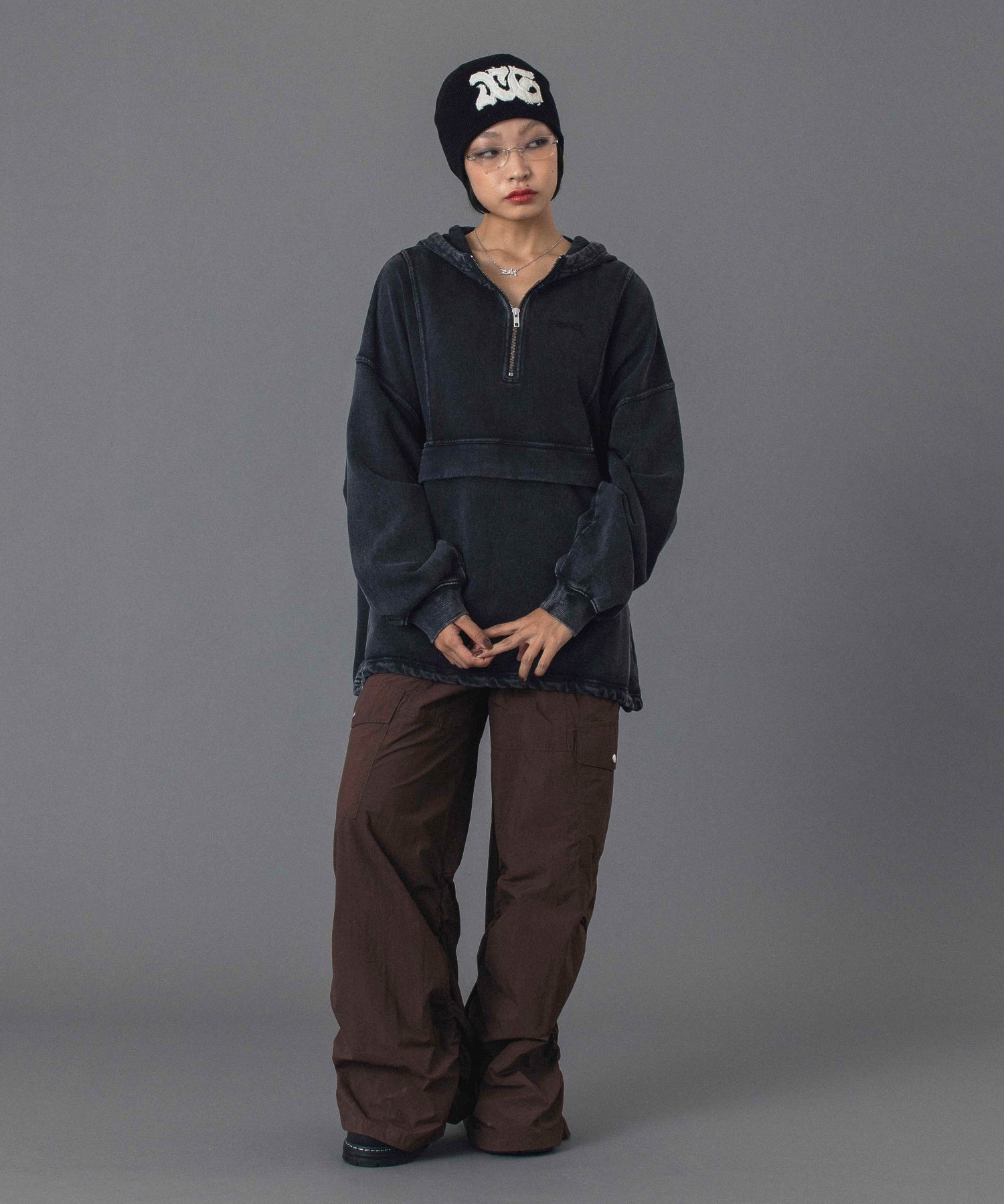 FADED SWEAT ANORAK PARKA