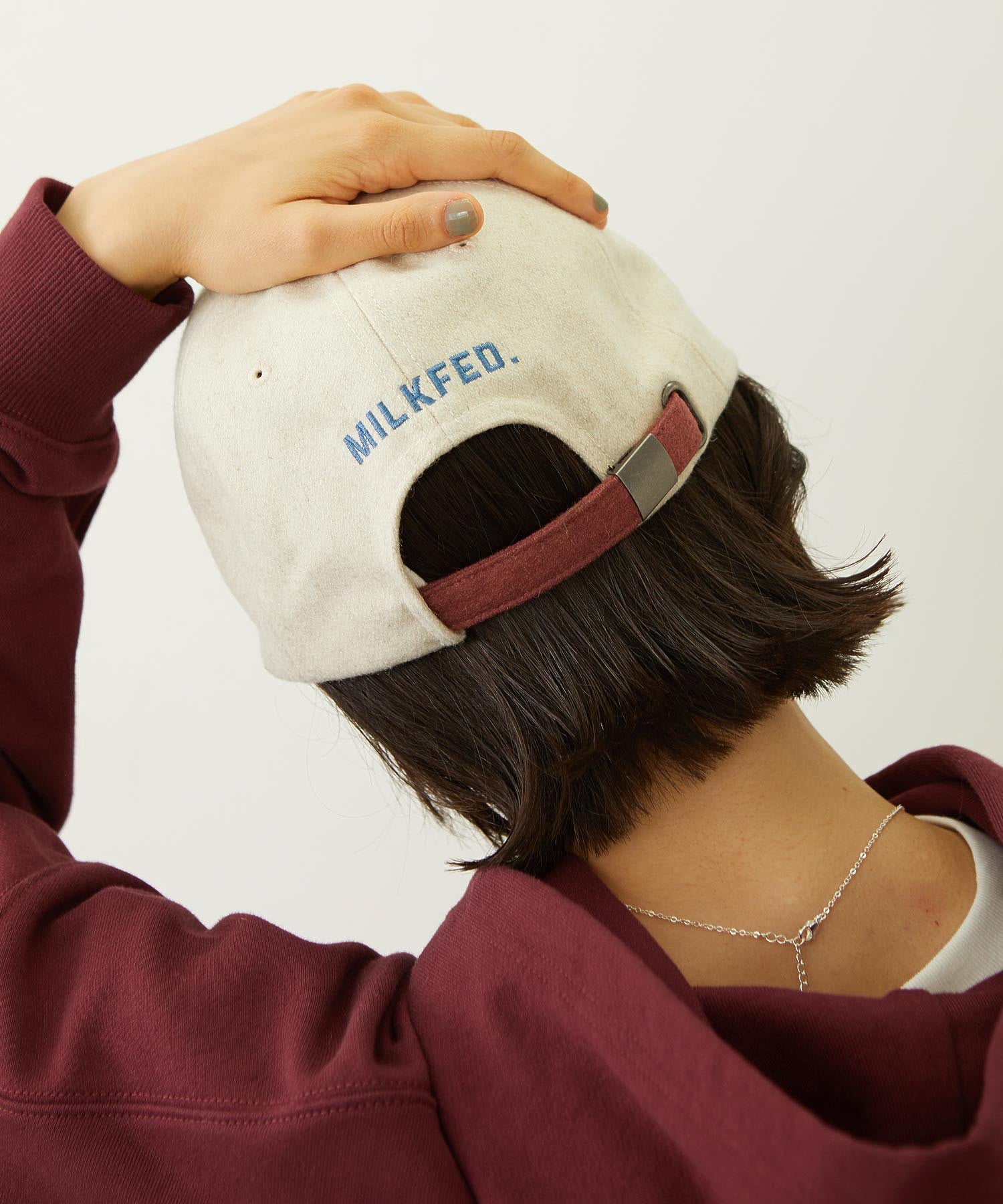CHENILLE LOGO EMBROIDERY MELTON CAP