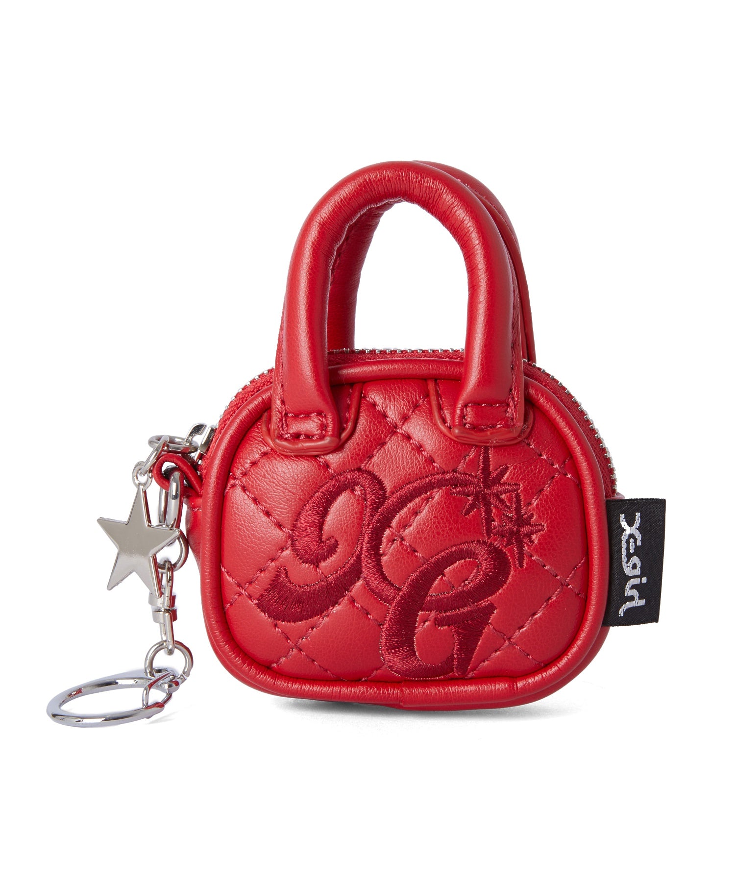 XG LOGO MINI QUILTED BOSTON BAG CHARM