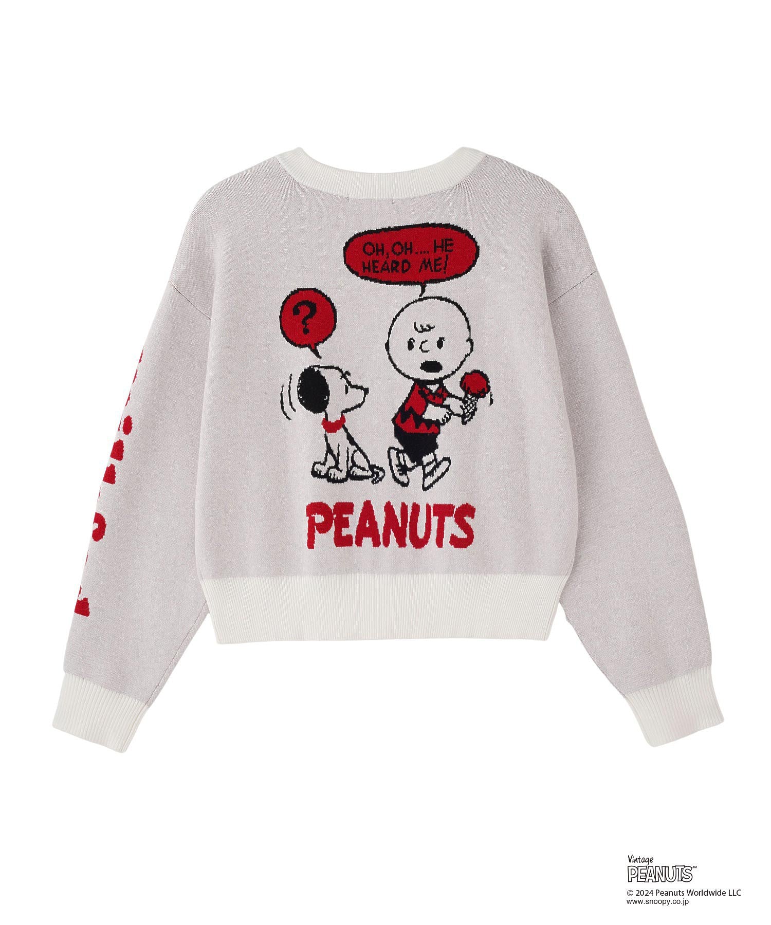 MILKFED.× PEANUTS 75th KNIT CARDIGAN