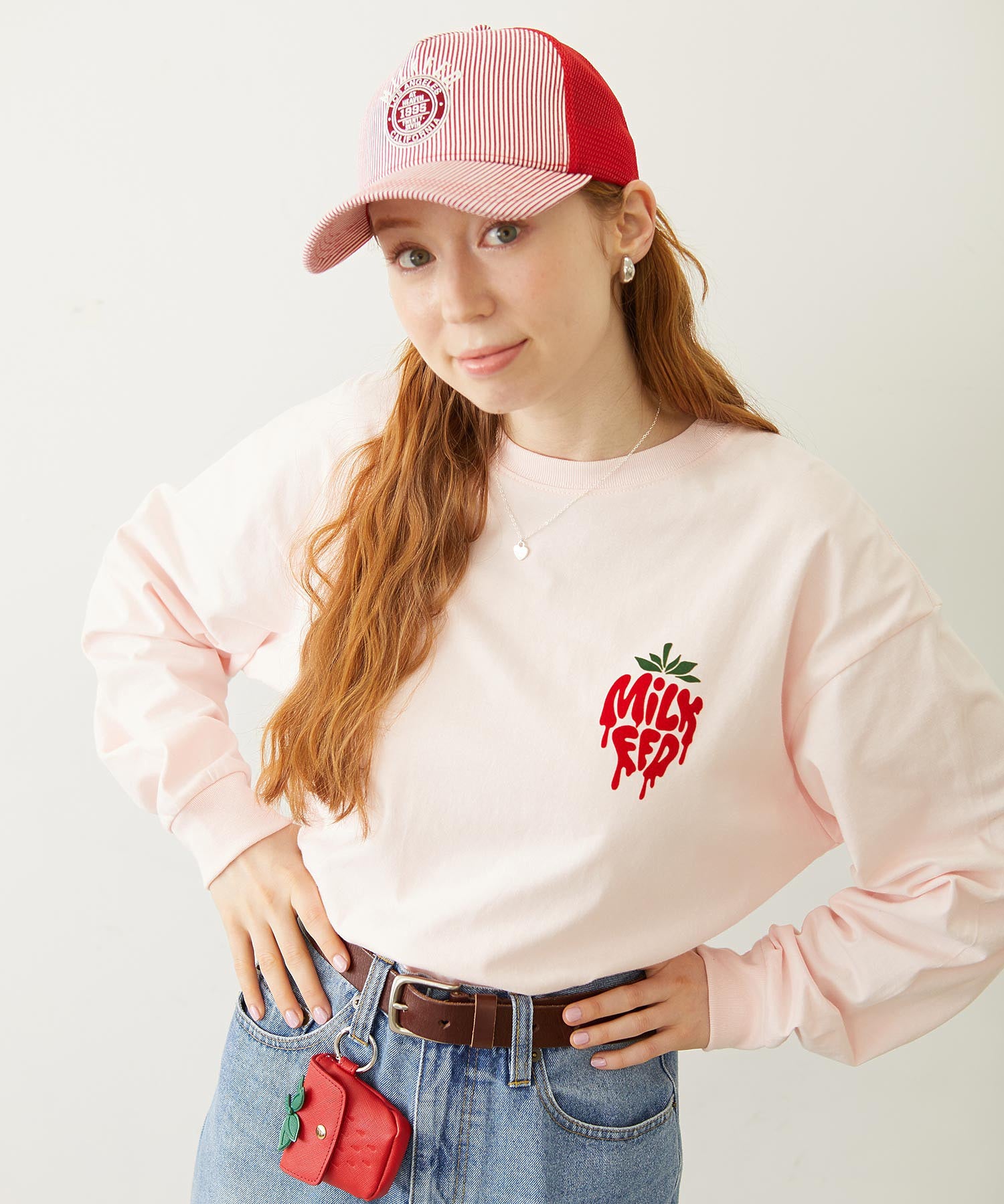 MELTY STRAWBERRY WIDE L/S TEE