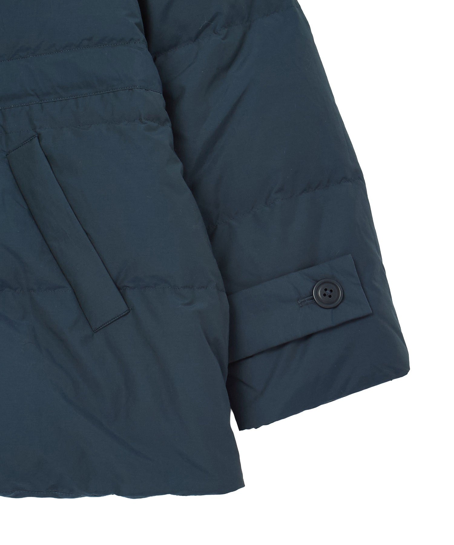 F/CE./RECYCLE DOWN OVERLAY SHAL COLLAR COAT