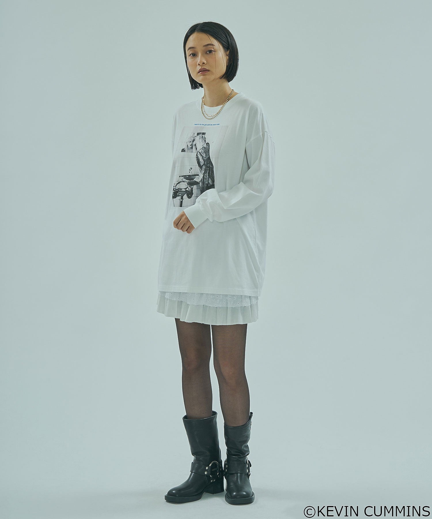 CREOLME/KEVIN CUMMINS PHOTO L/S TEE