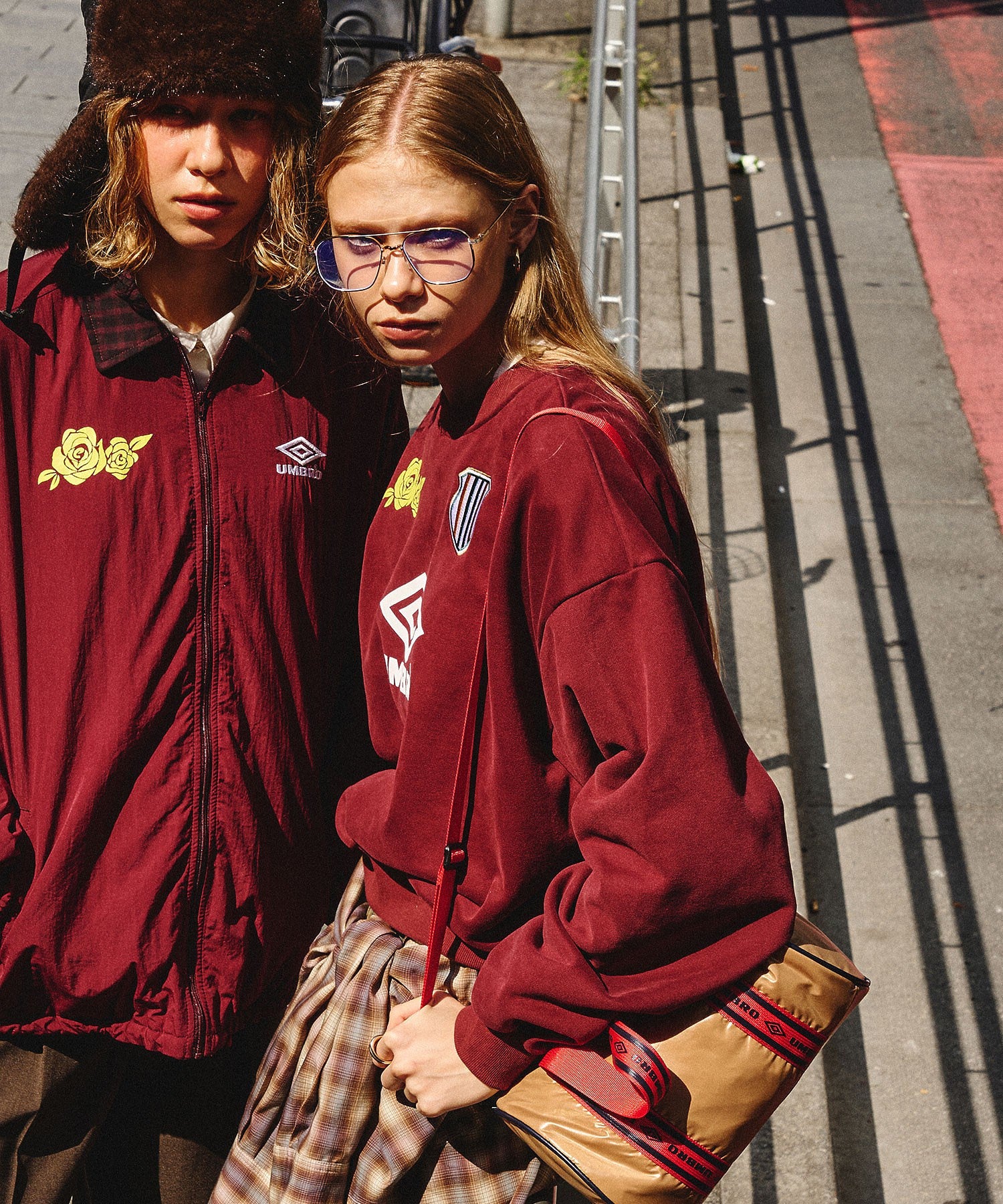 UMBRO×ROSE BUD/DOUBLE DIAMOND SWEATSHIRT