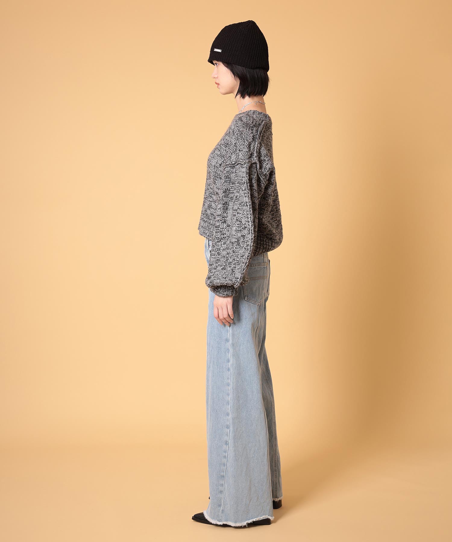 ミックスニットプルオーバー